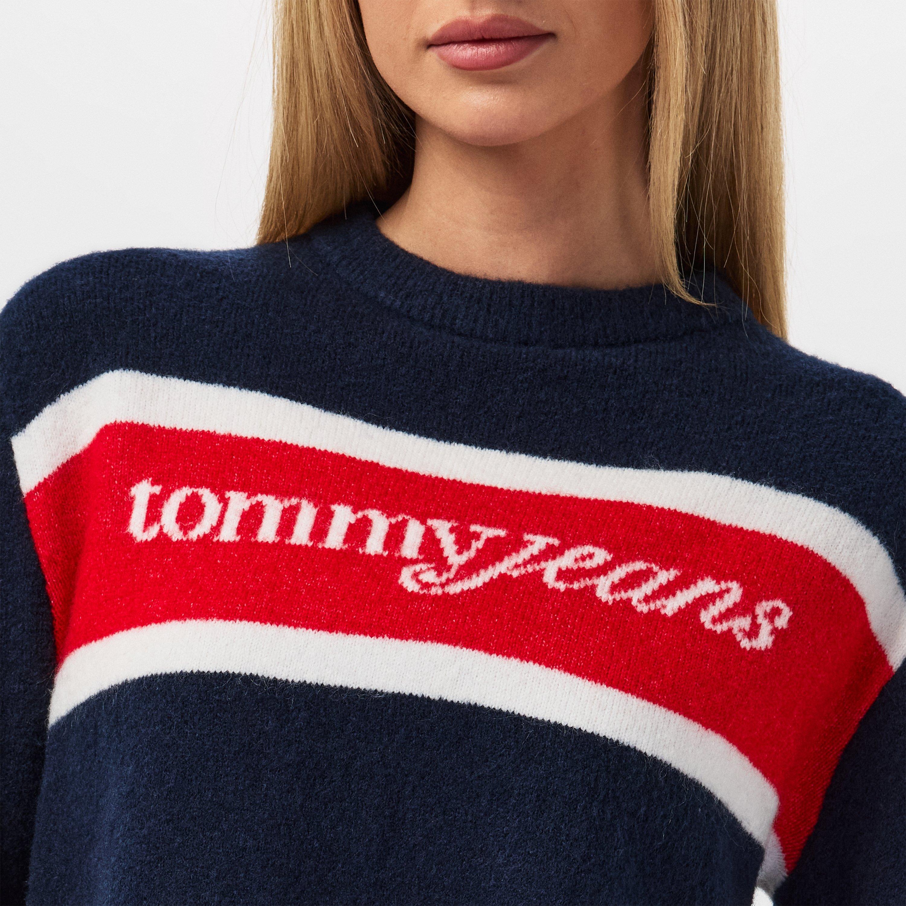 Notte scura Marina - Tommy Jeans - Script Sweater - 5
