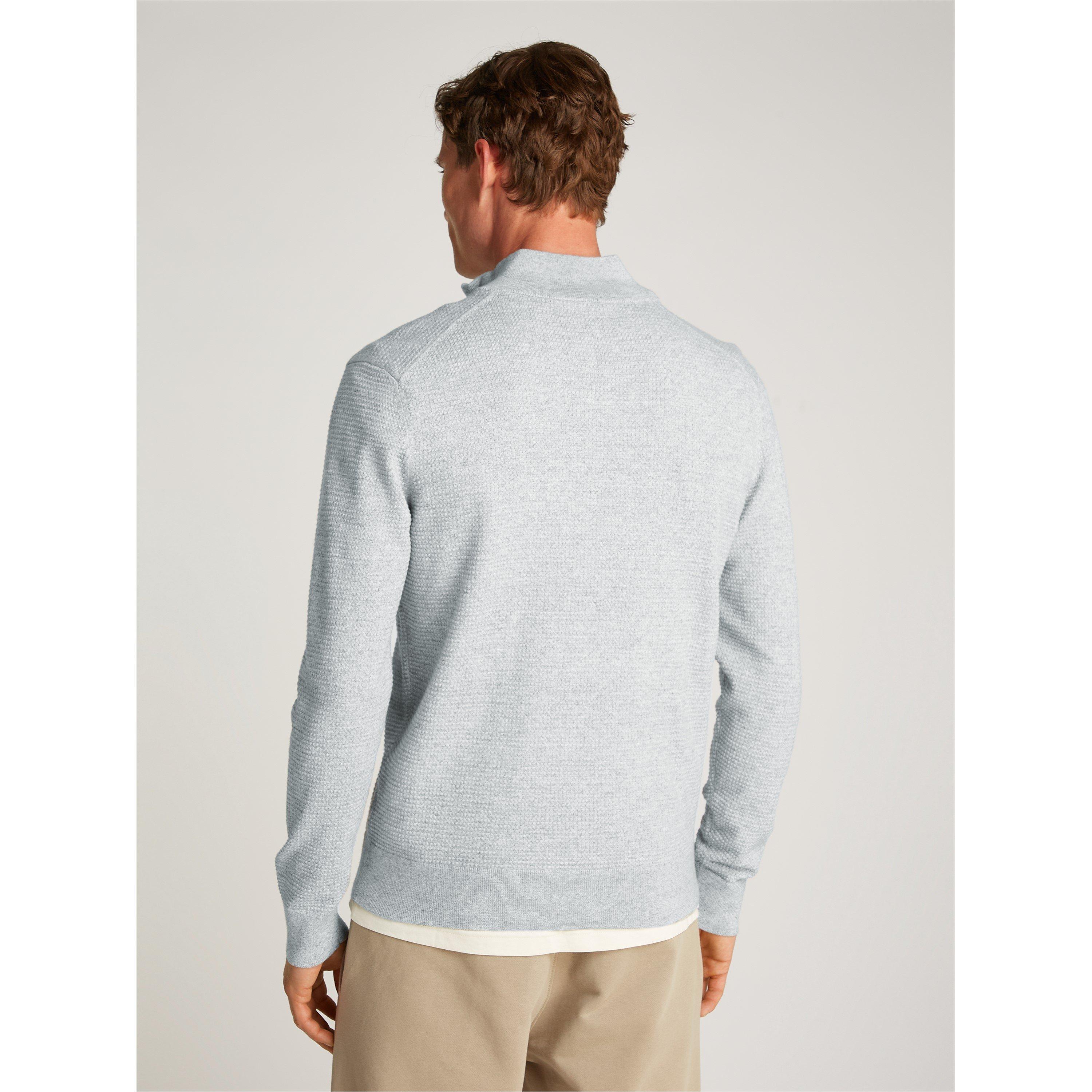 Heather PKH - Calvin Klein - Men's Waffle Texture Crew Neck Jumper - 3