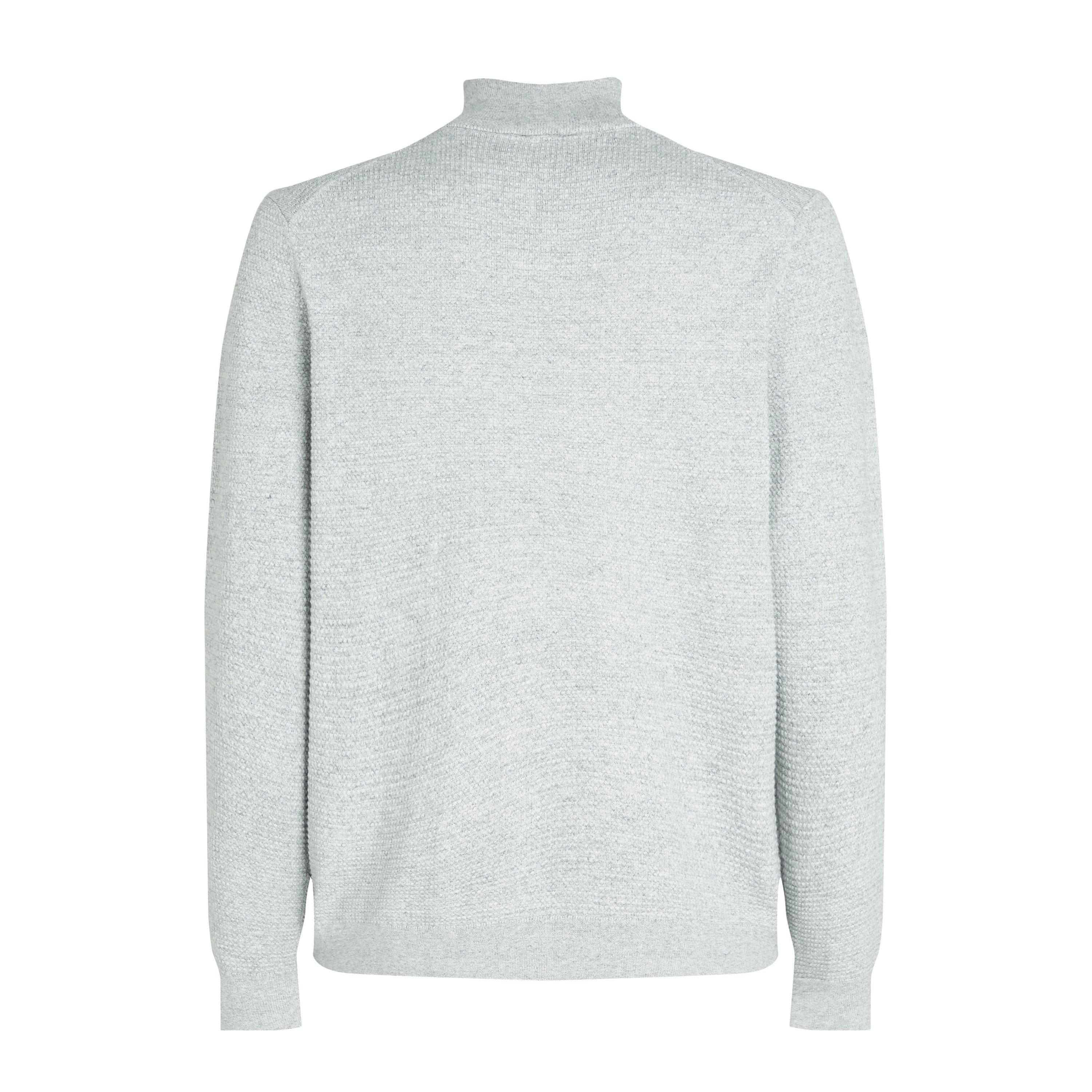 Heather PKH - Calvin Klein - Men's Waffle Texture Crew Neck Jumper - 6