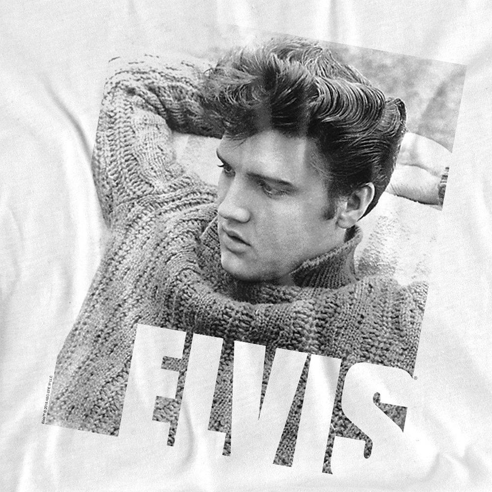 White - Elvis Presley - Elvis Presley Relaxing Long Sleeve T-Shirt White - 2