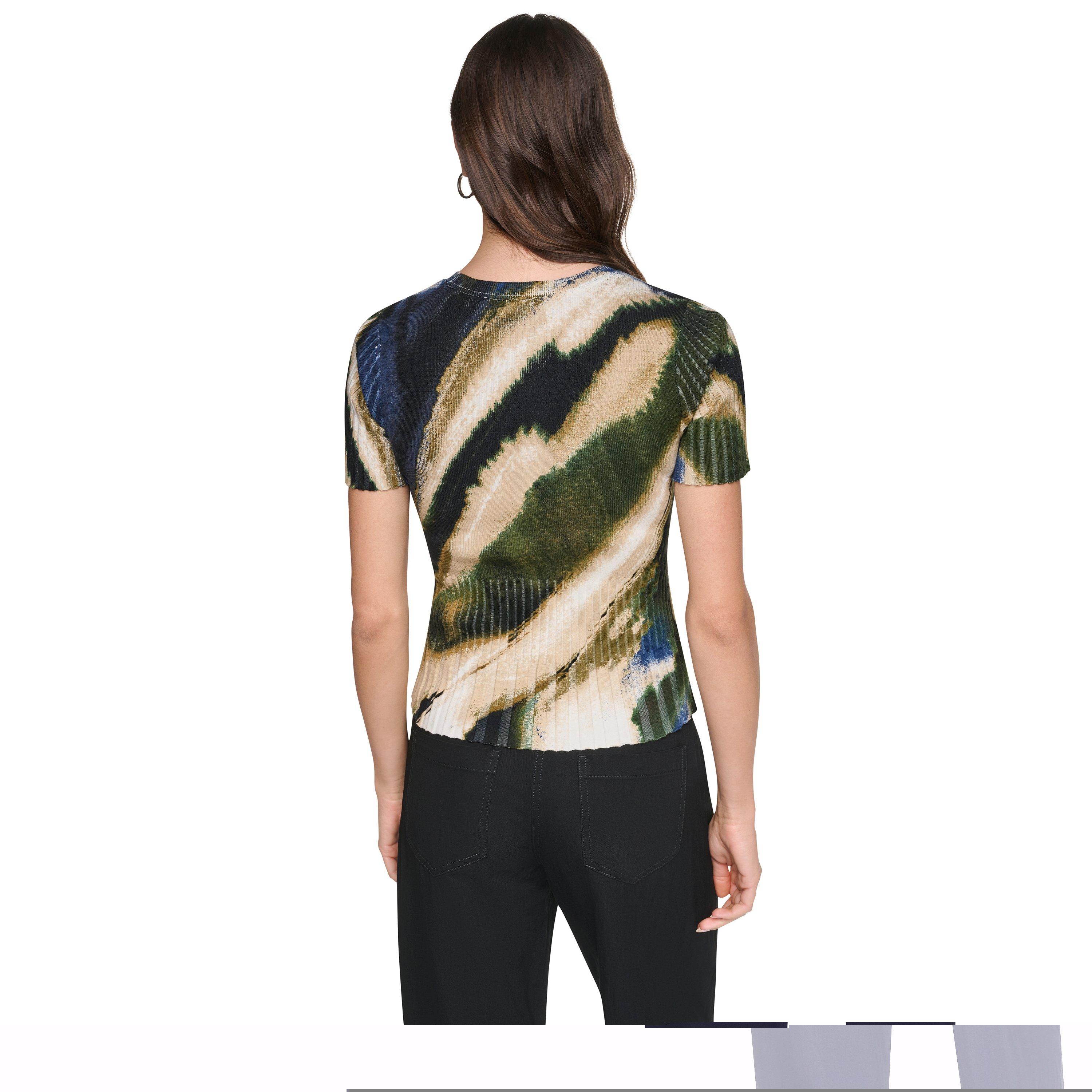 Brushed Rversde - DKNY - DKNY Printed Mix Rib Ld64 - 4