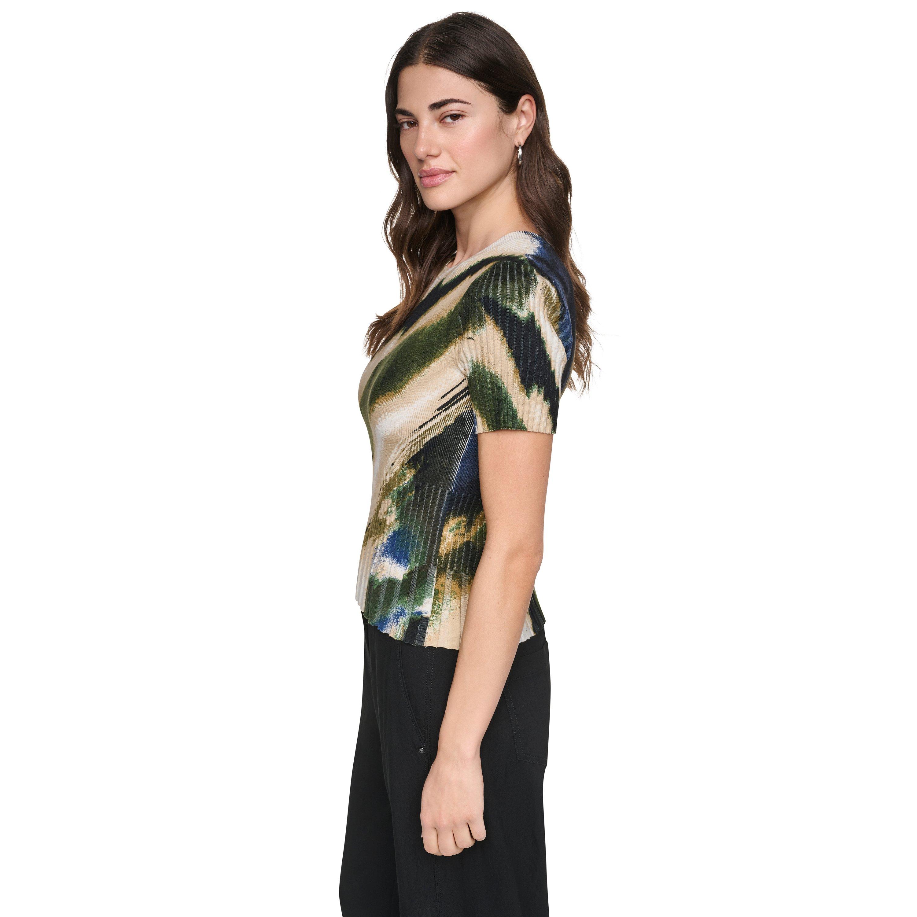 Brushed Rversde - DKNY - DKNY Printed Mix Rib Ld64 - 5