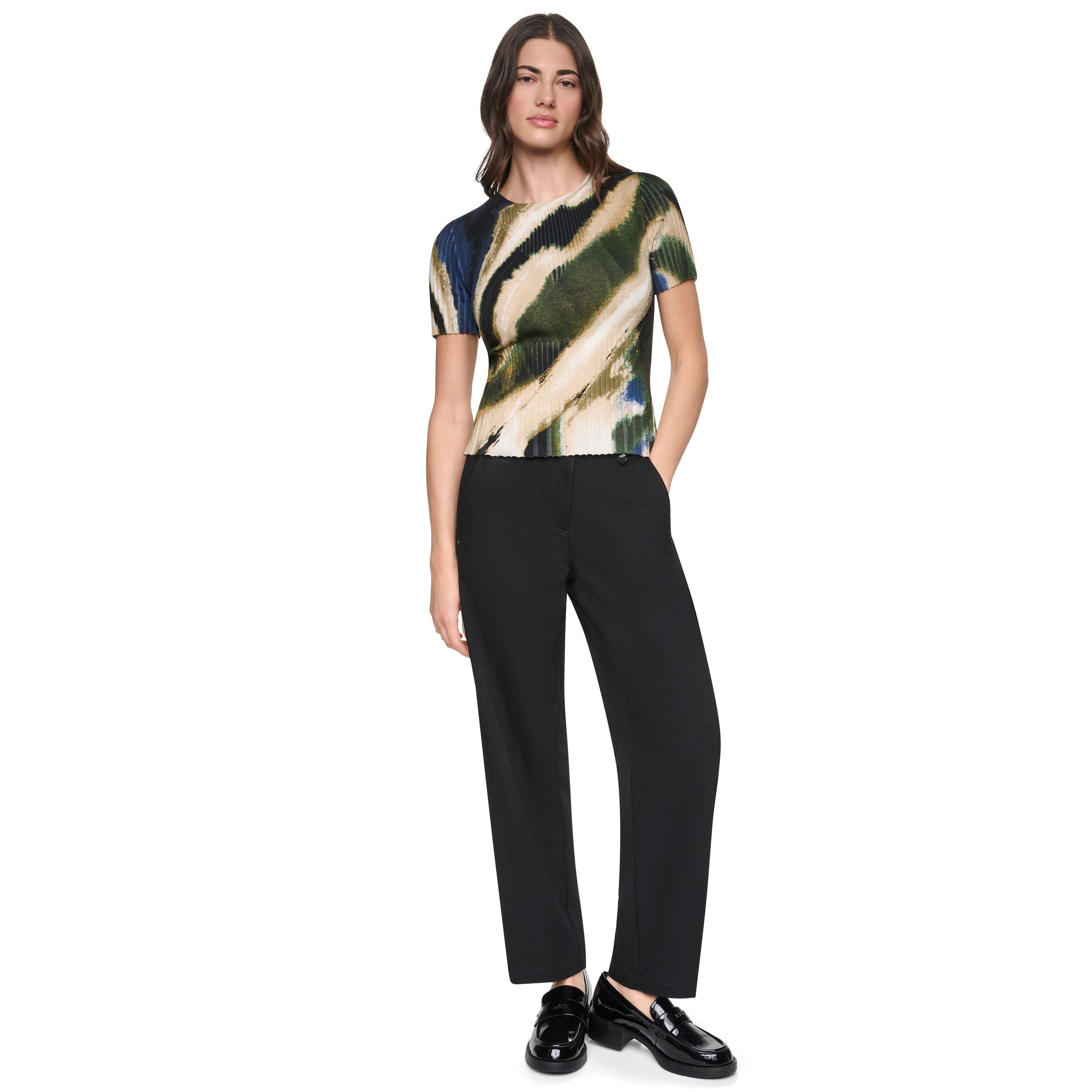 Brushed Rversde - DKNY - DKNY Printed Mix Rib Ld64 - 6