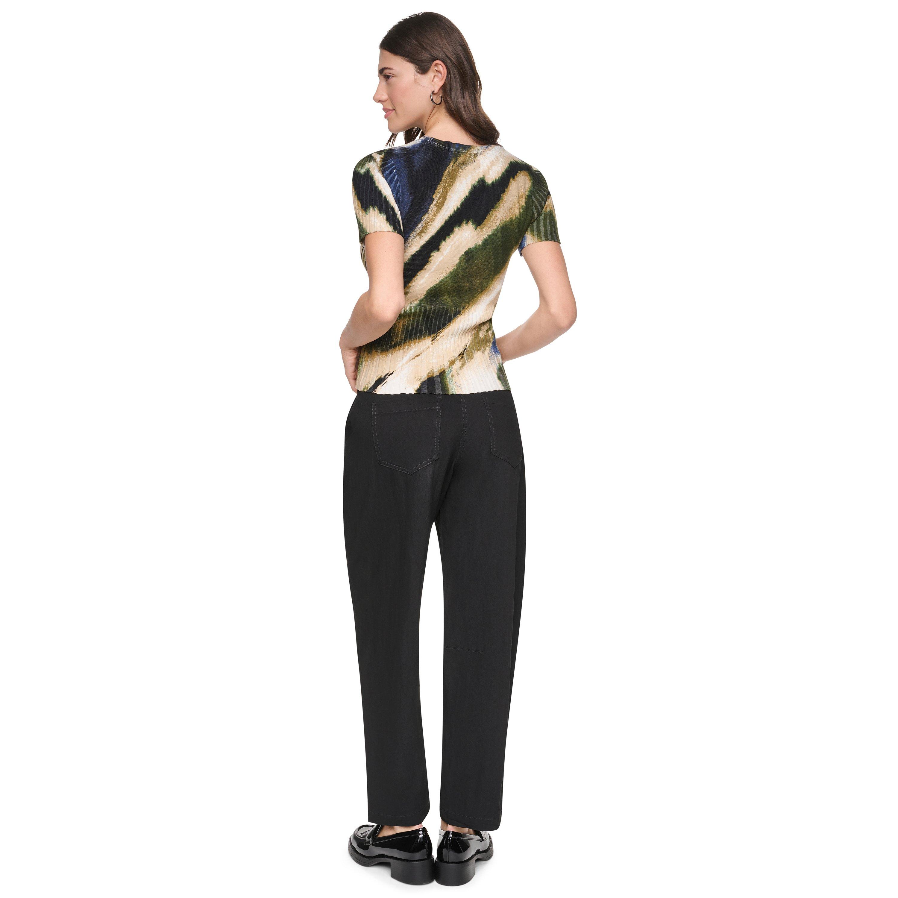 Brushed Rversde - DKNY - DKNY Printed Mix Rib Ld64 - 7
