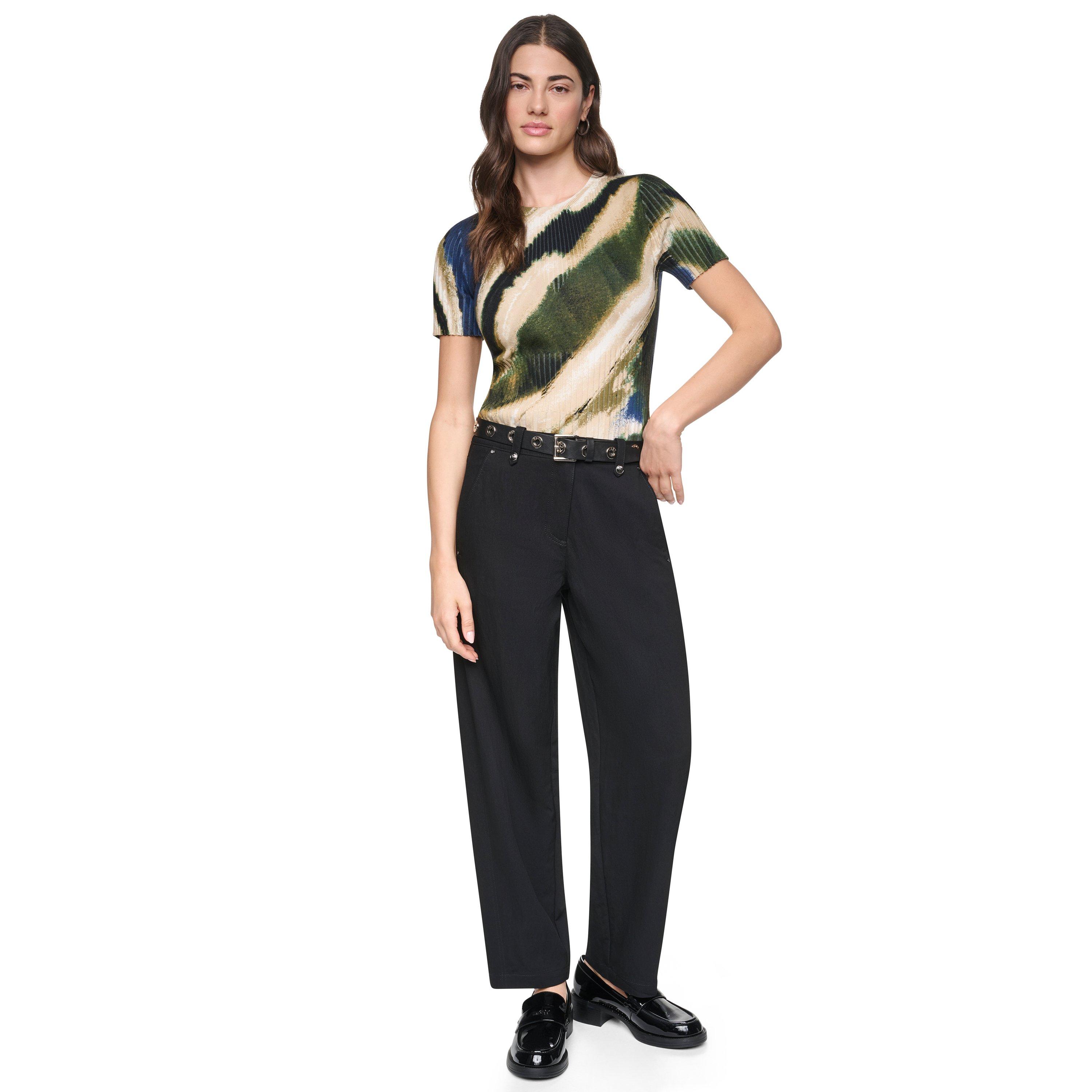 Brushed Rversde - DKNY - DKNY Printed Mix Rib Ld64 - 9