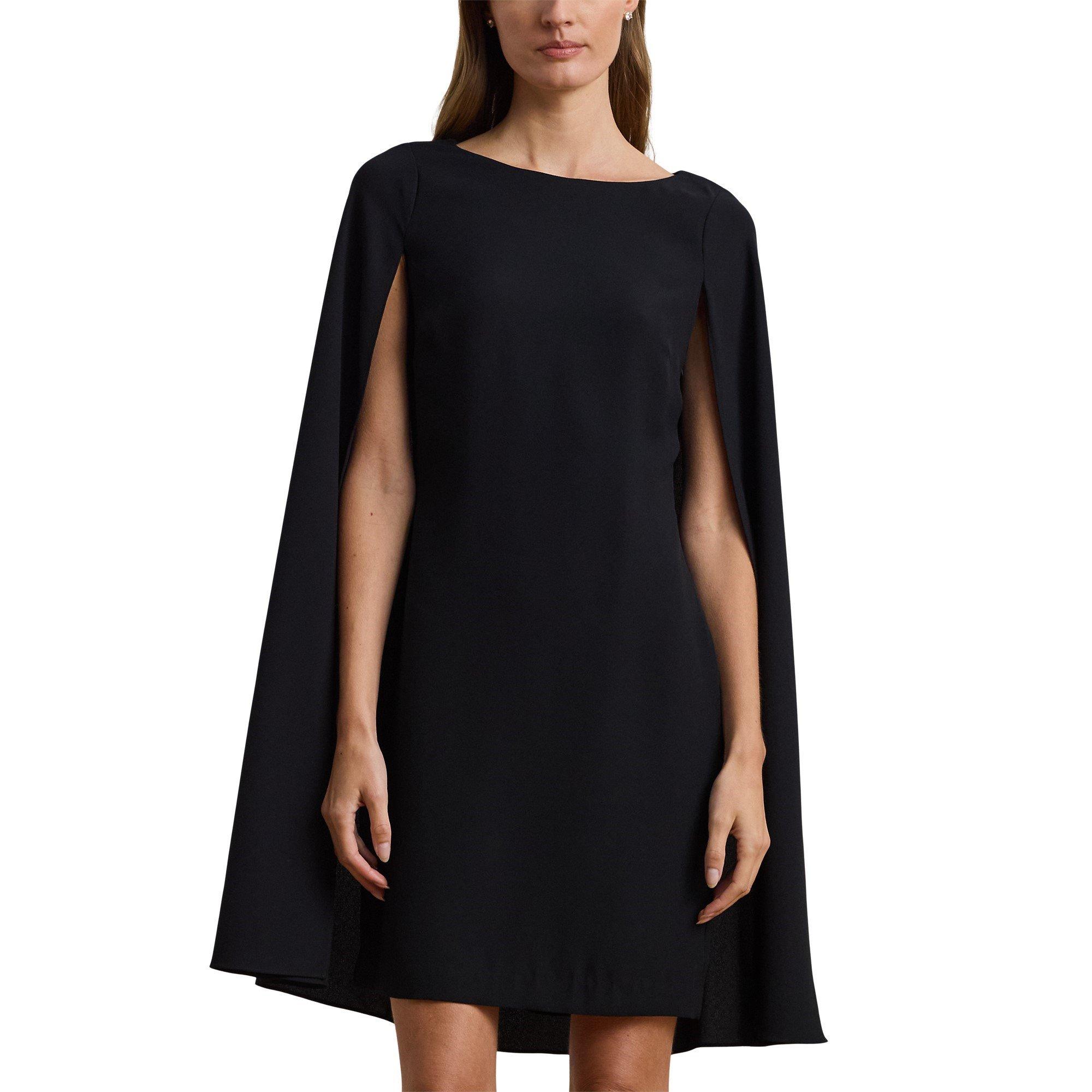 Black - Lauren by Ralph Lauren - Petra Cape Georgette Dress - 2