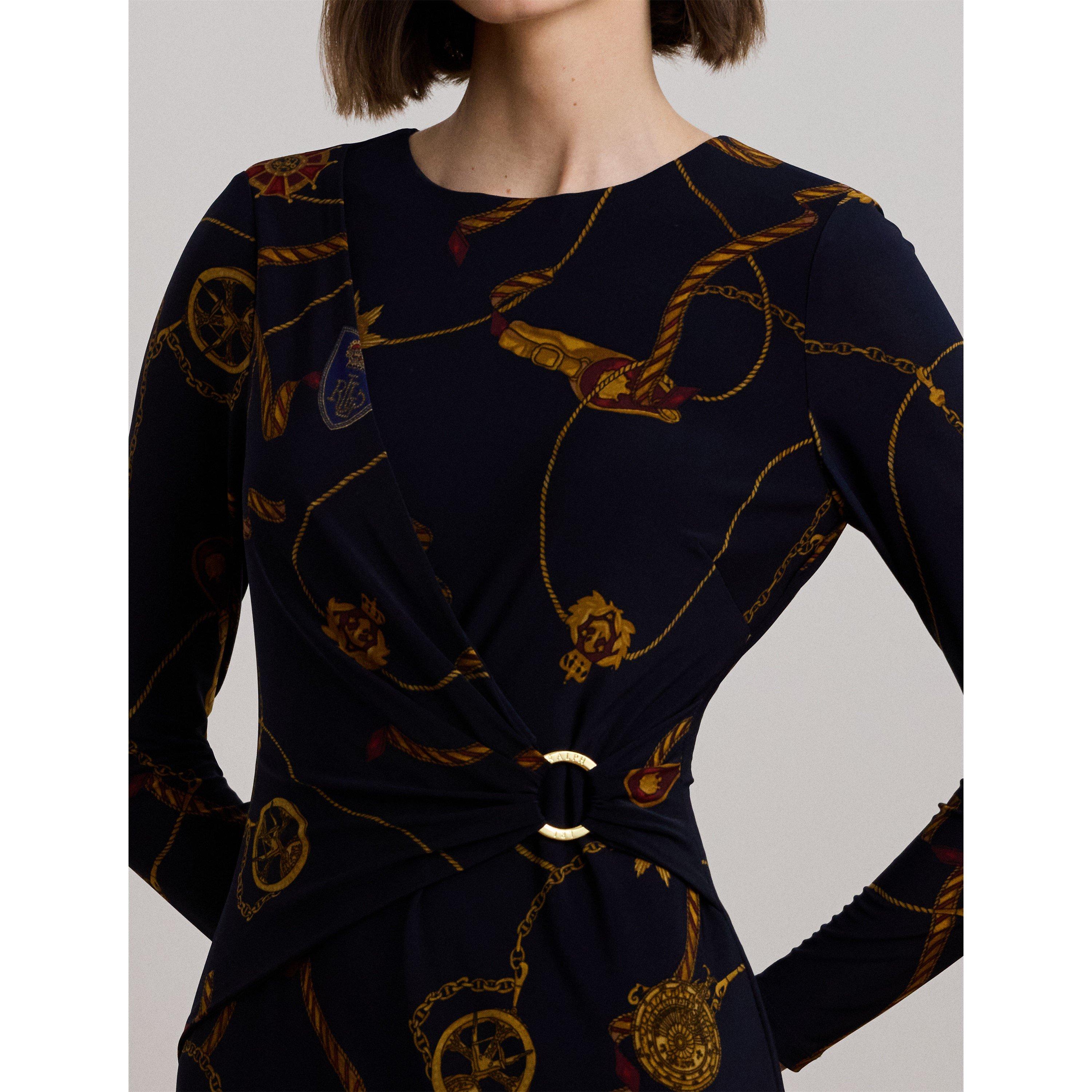 Navy Multi - Lauren by Ralph Lauren - Fabiana Dress - 4