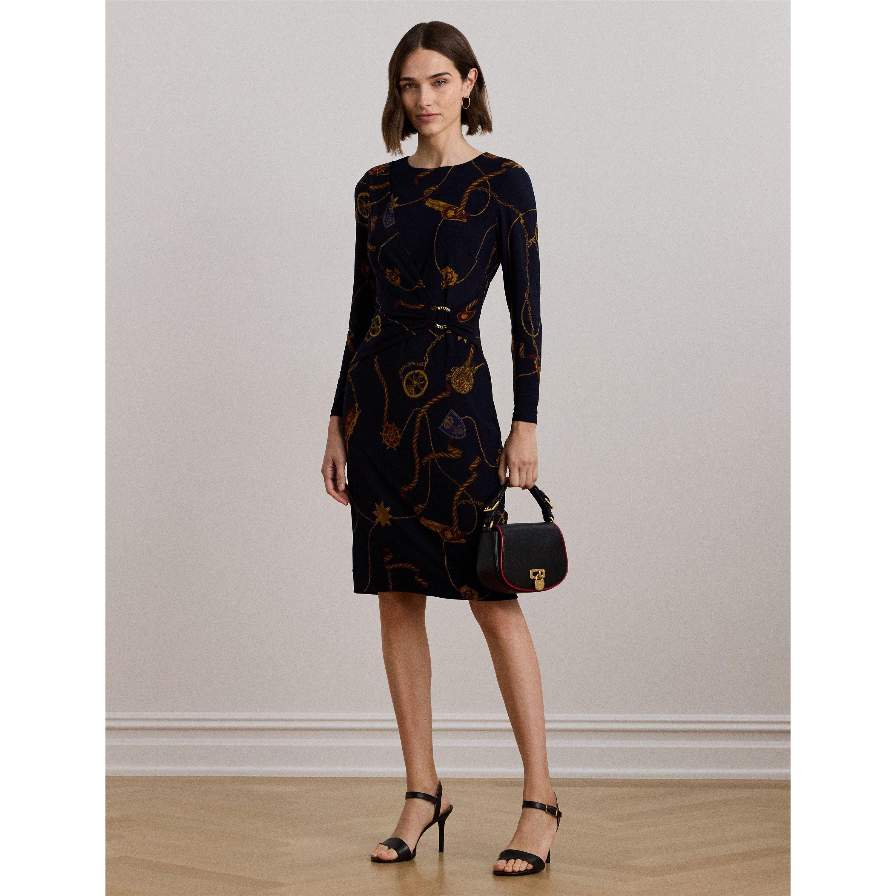 Navy Multi - Lauren by Ralph Lauren - Fabiana Dress - 5