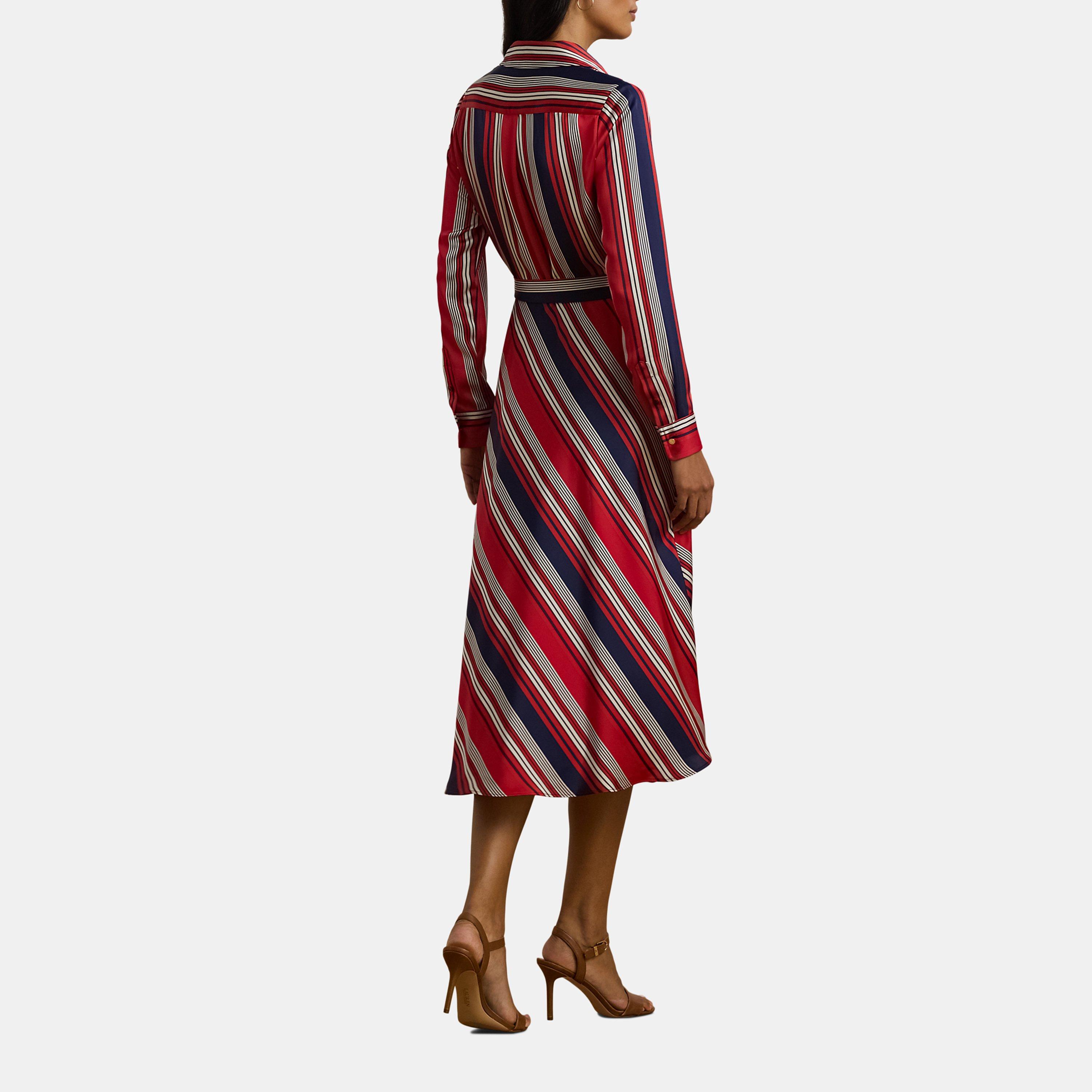 Red Multi - Lauren by Ralph Lauren - Rowella Dress - 3