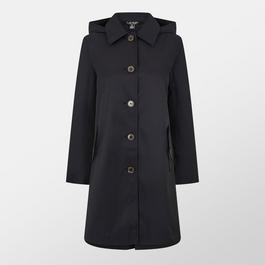 Lauren by Ralph Lauren Hooded Balmacaan Coat