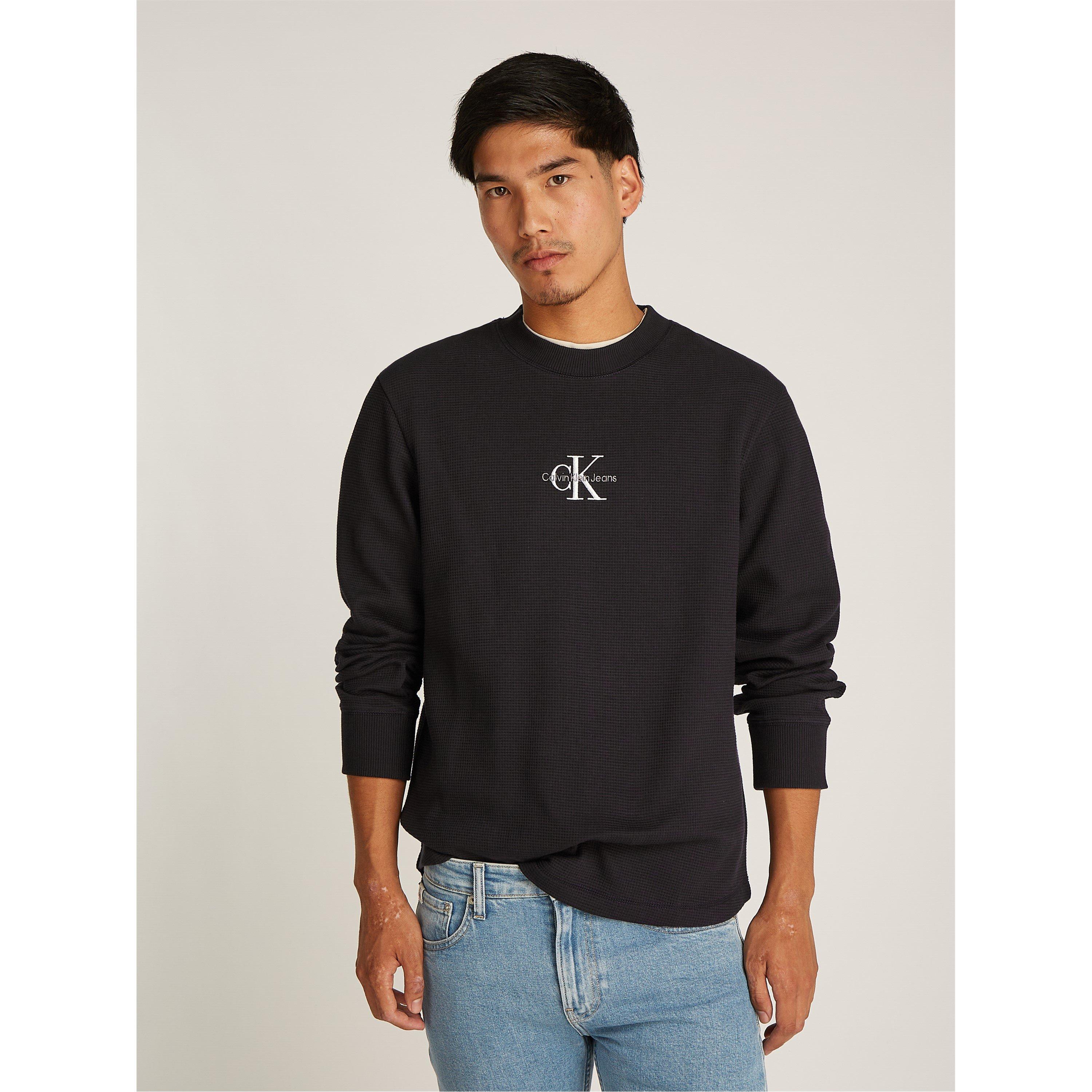 CK Black - Calvin Klein Jeans - Men's Crew Neck Jumper - 3