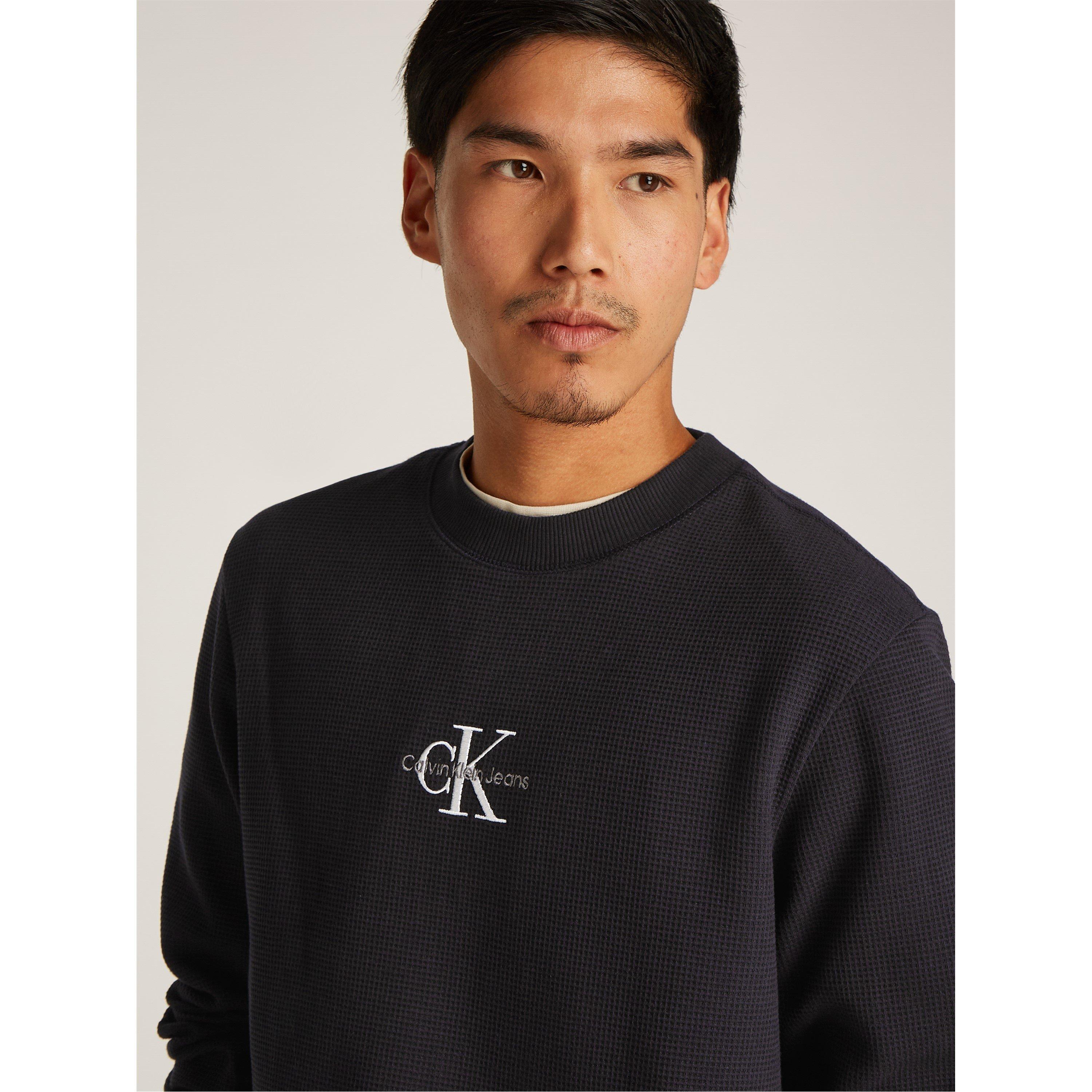 CK Black - Calvin Klein Jeans - Men's Crew Neck Jumper - 5