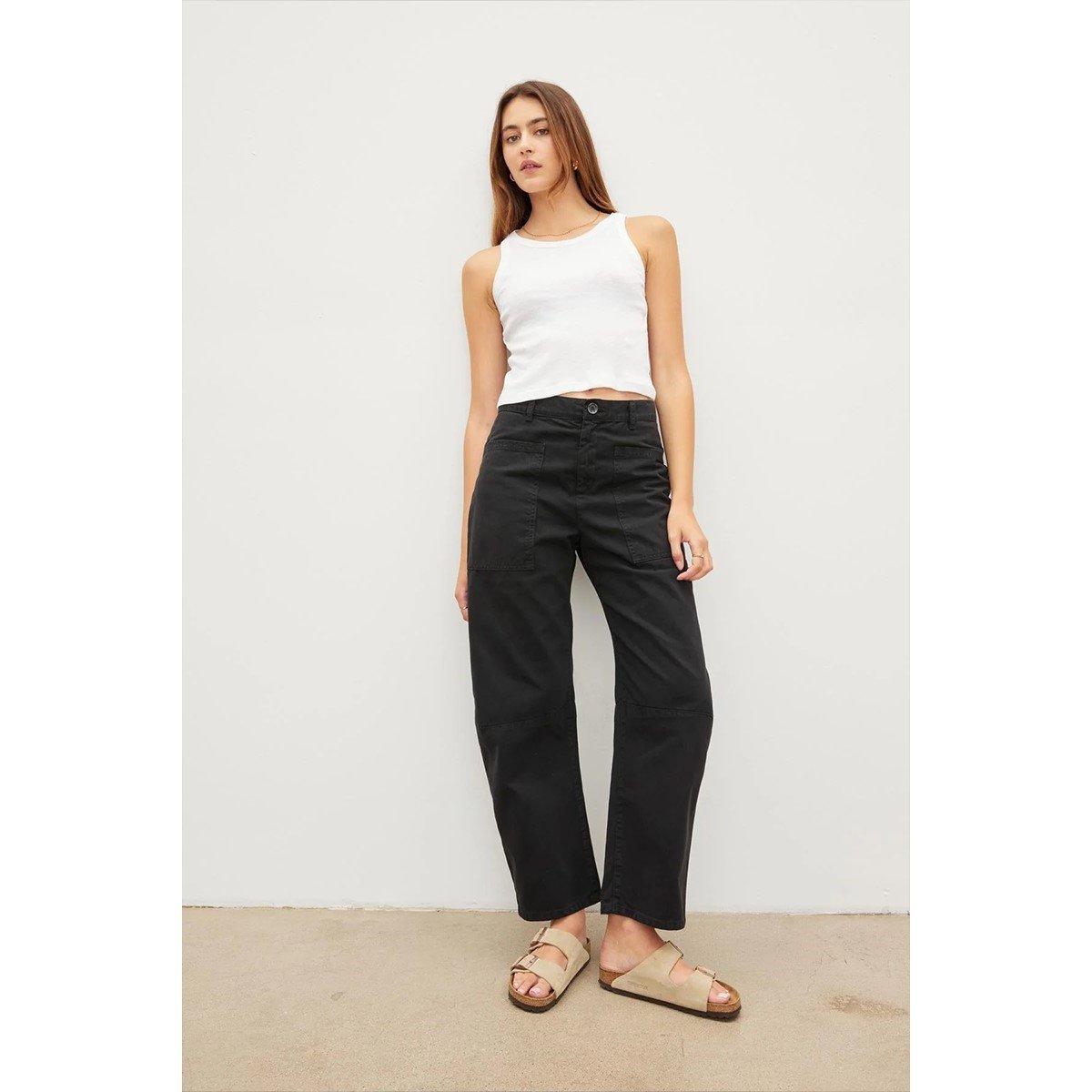 Vintg Black - Velvet by Graham and Spencer - Women's Tailored Trousers - 3