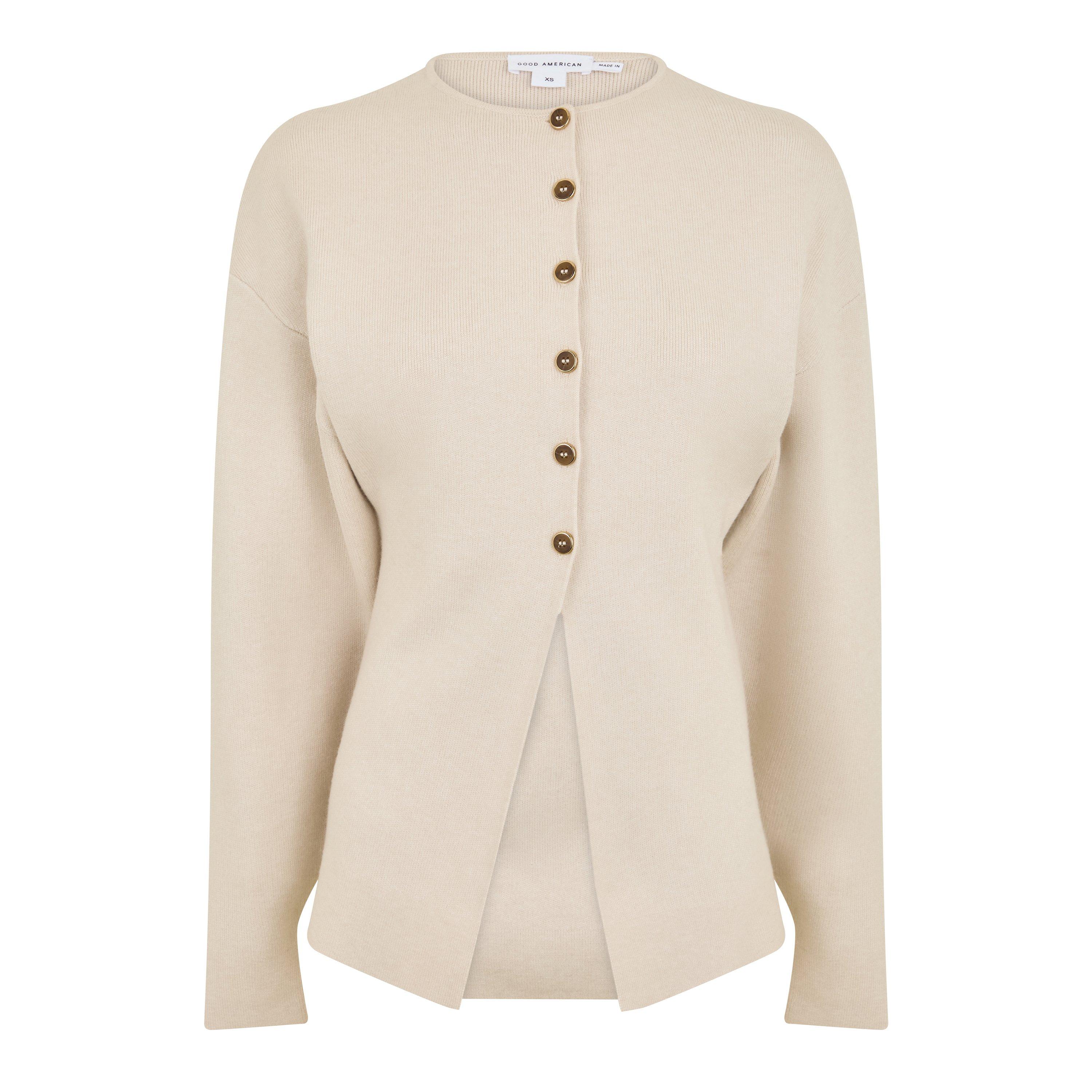 Light Taupe - Good American - Good Sleeve Cardi Ld62 - 1