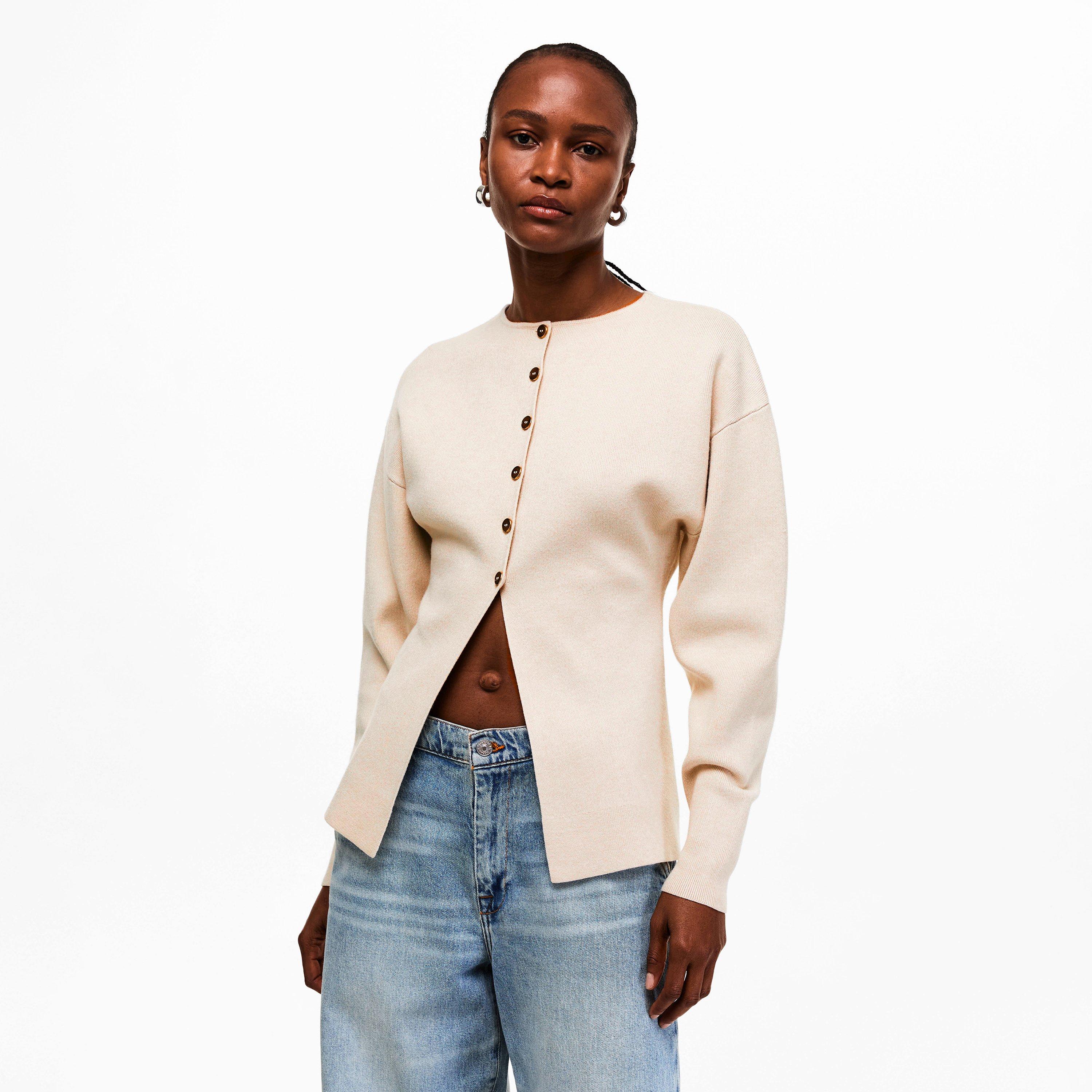 Light Taupe - Good American - Good Sleeve Cardi Ld62 - 3