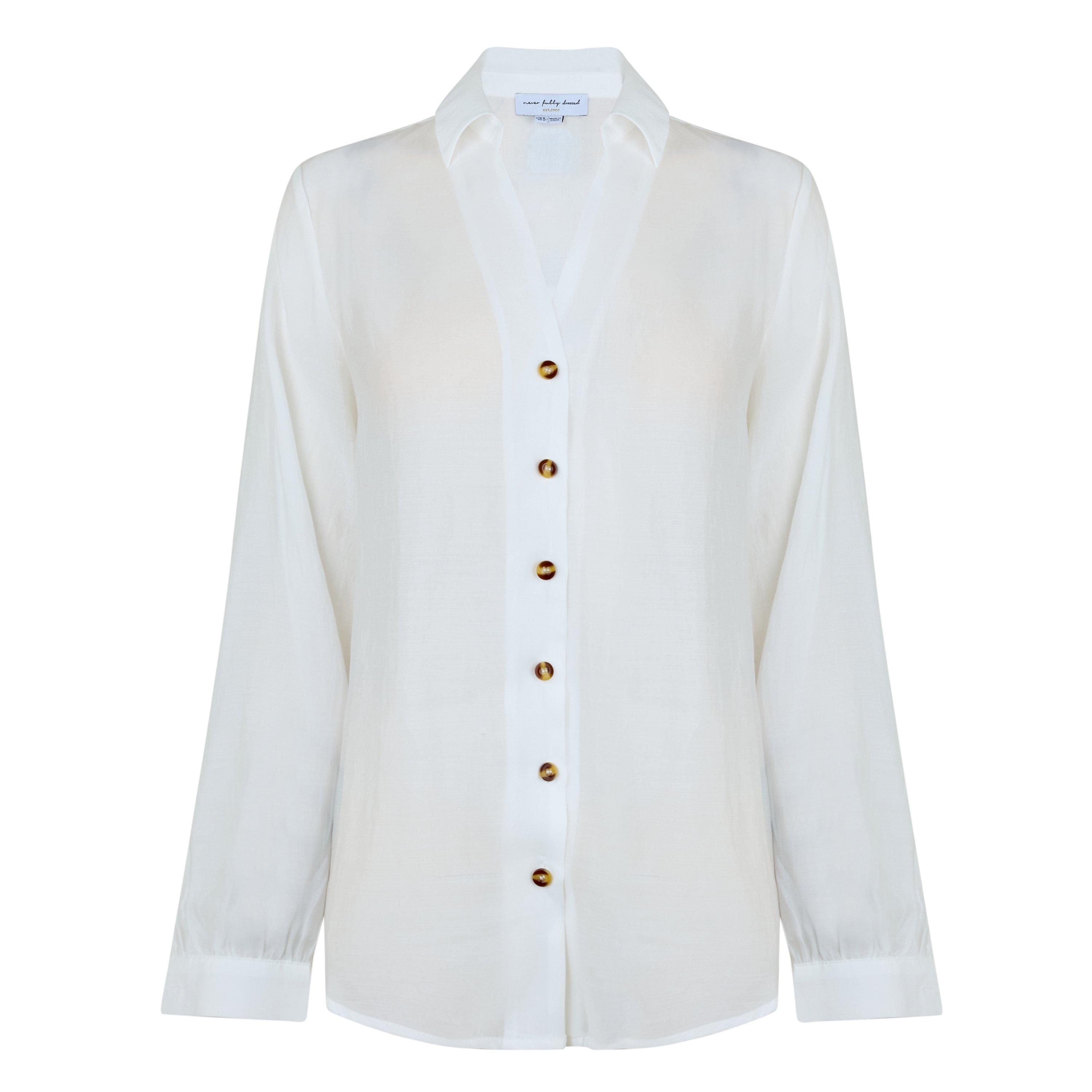 Never Fully Dressed Miley Shirt - White - Size 10 (S)
