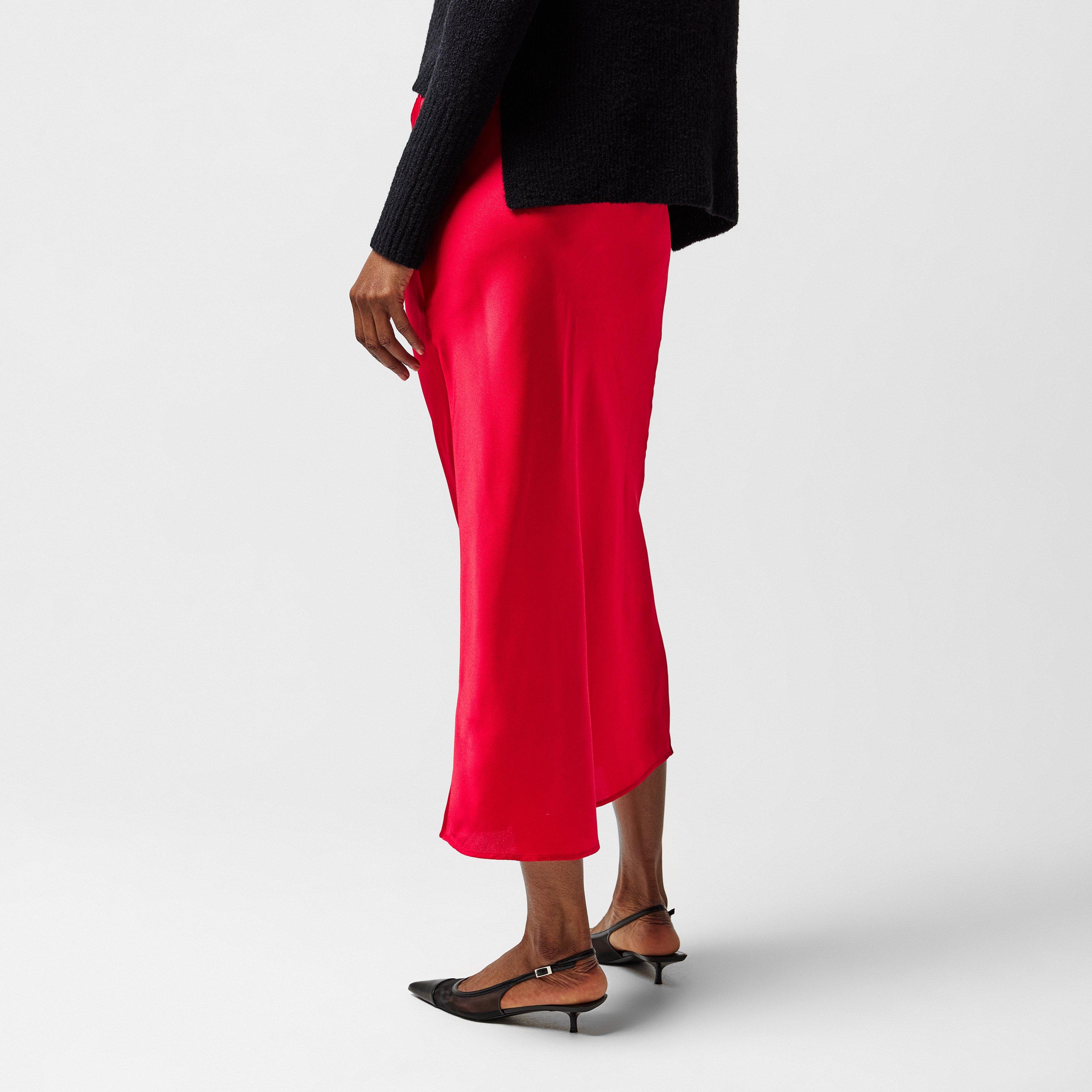 Dark Pink - Boss - Women's C Visos Tailored Pencil Midi Skirt - 3