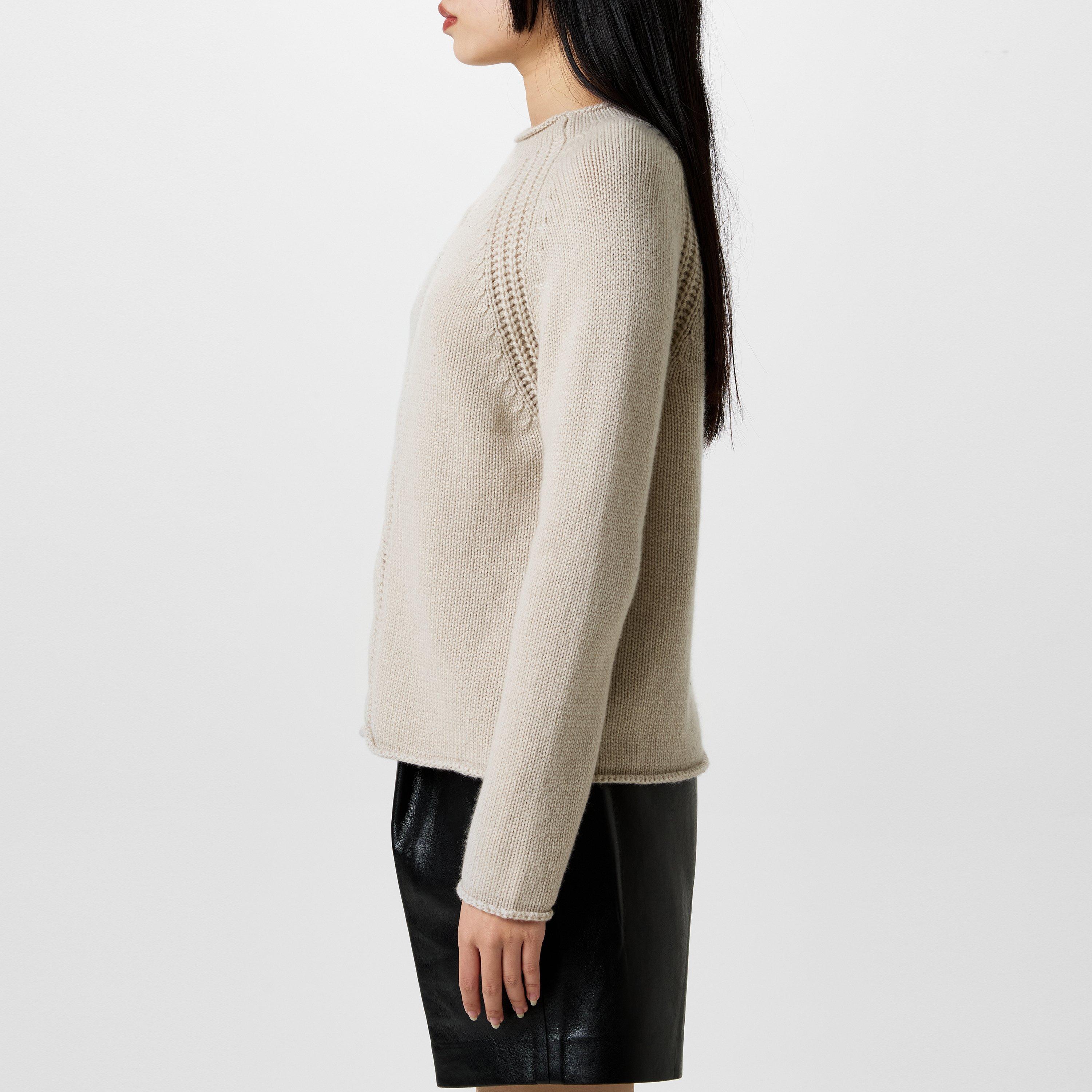 Sand - Max Mara - Pico Cable-Knit Sweater - 2