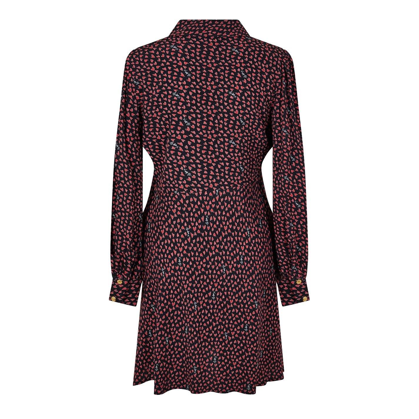 Estampado de Coração - Biba - Biba Shirt Collar Dress - 5