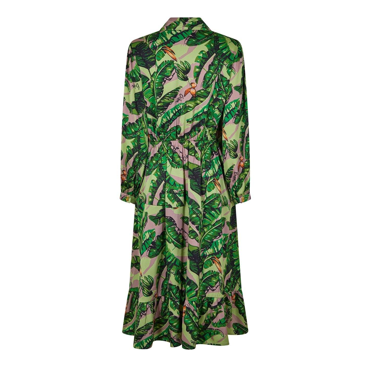 Banana Leaf Prt - Biba - Biba Tiered Midi Dress - 5
