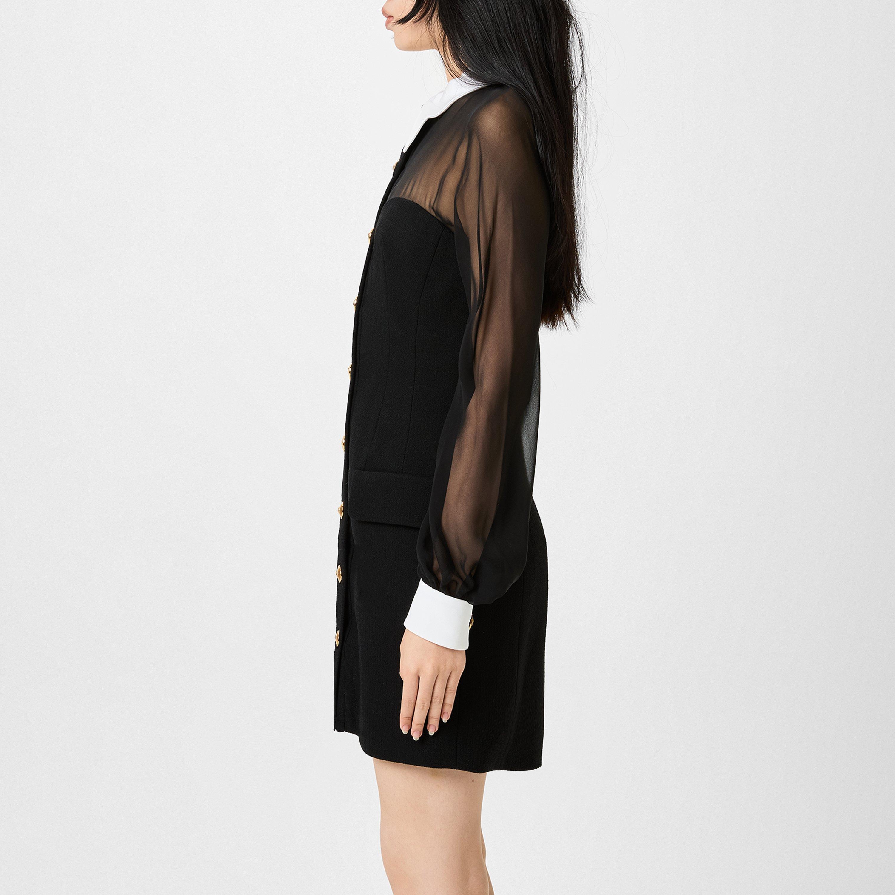 Black - Versace - Womens Bustier Mini Dress - 2