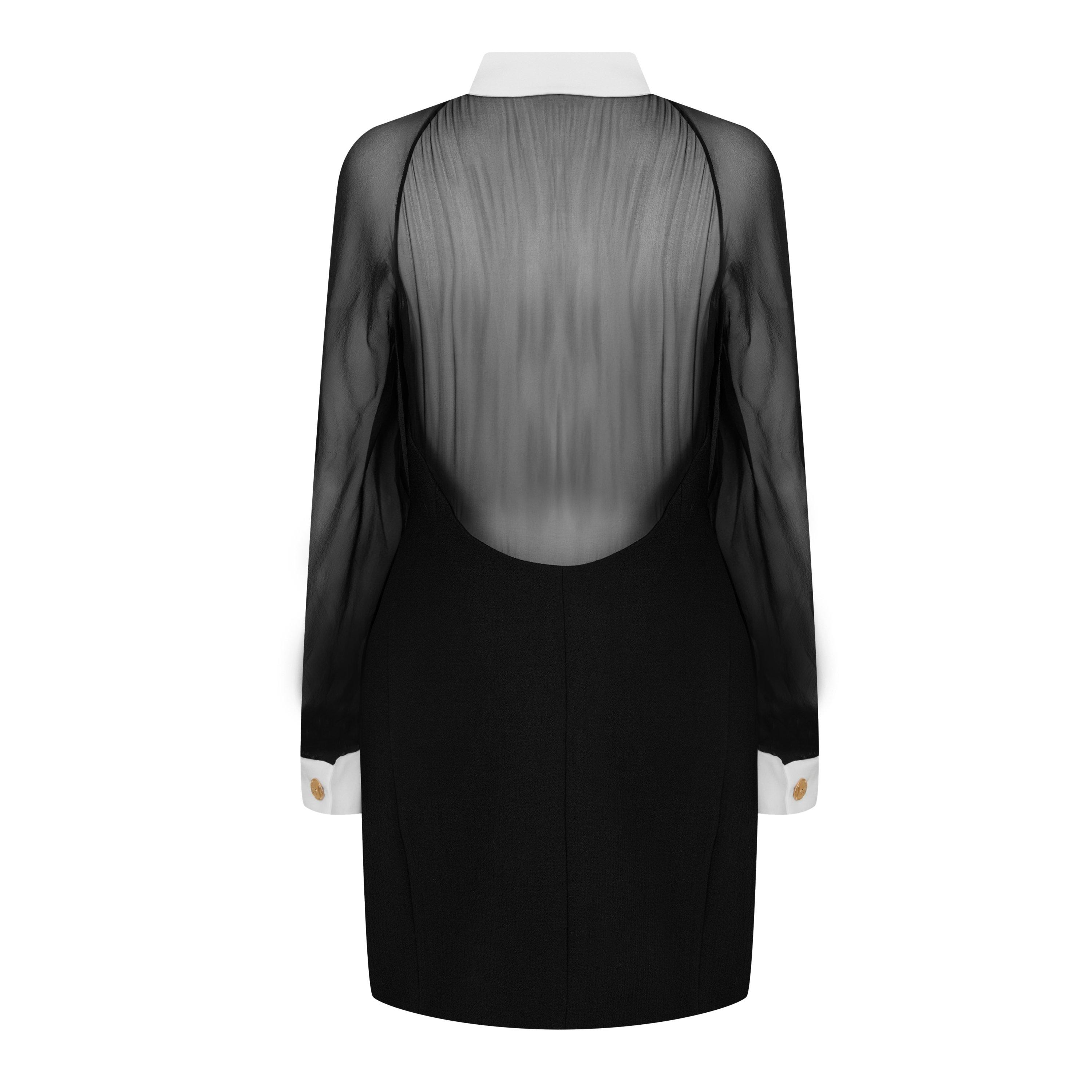 Black - Versace - Womens Bustier Mini Dress - 6