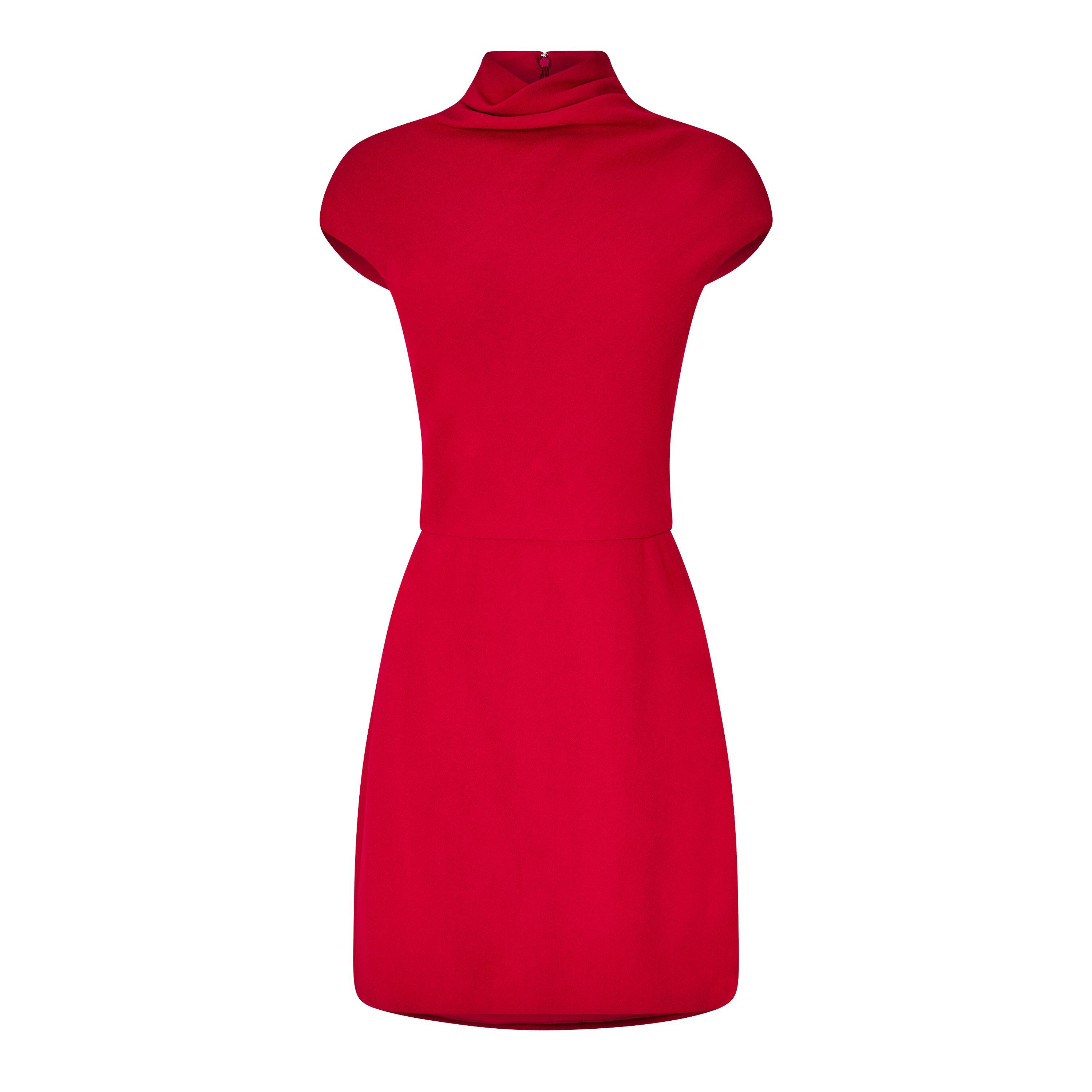 Lipstick Red - Versace - Slit Mini Dress - 5