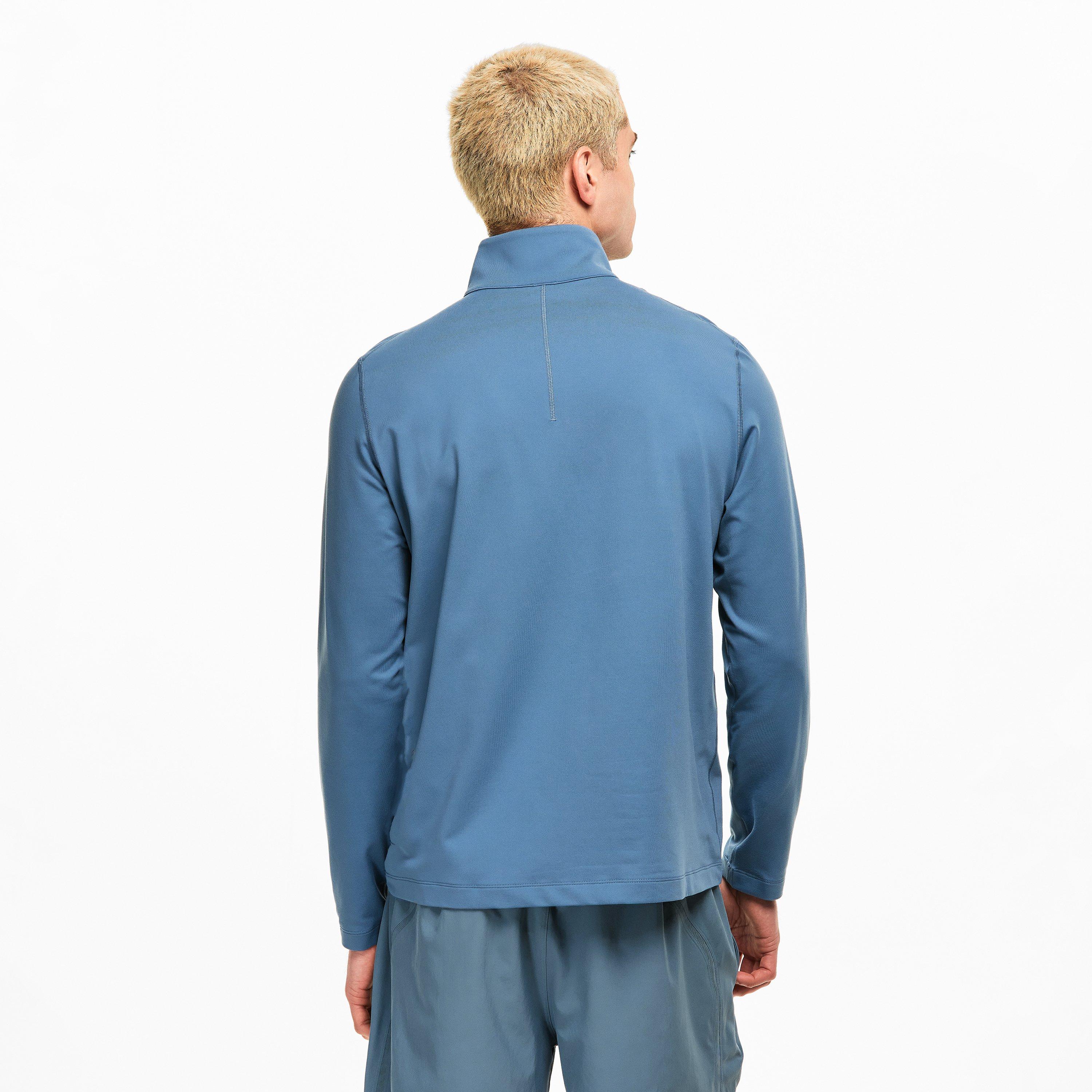 Steel Blue - Lululemon - Soft Jersey Half Zip Top - 4