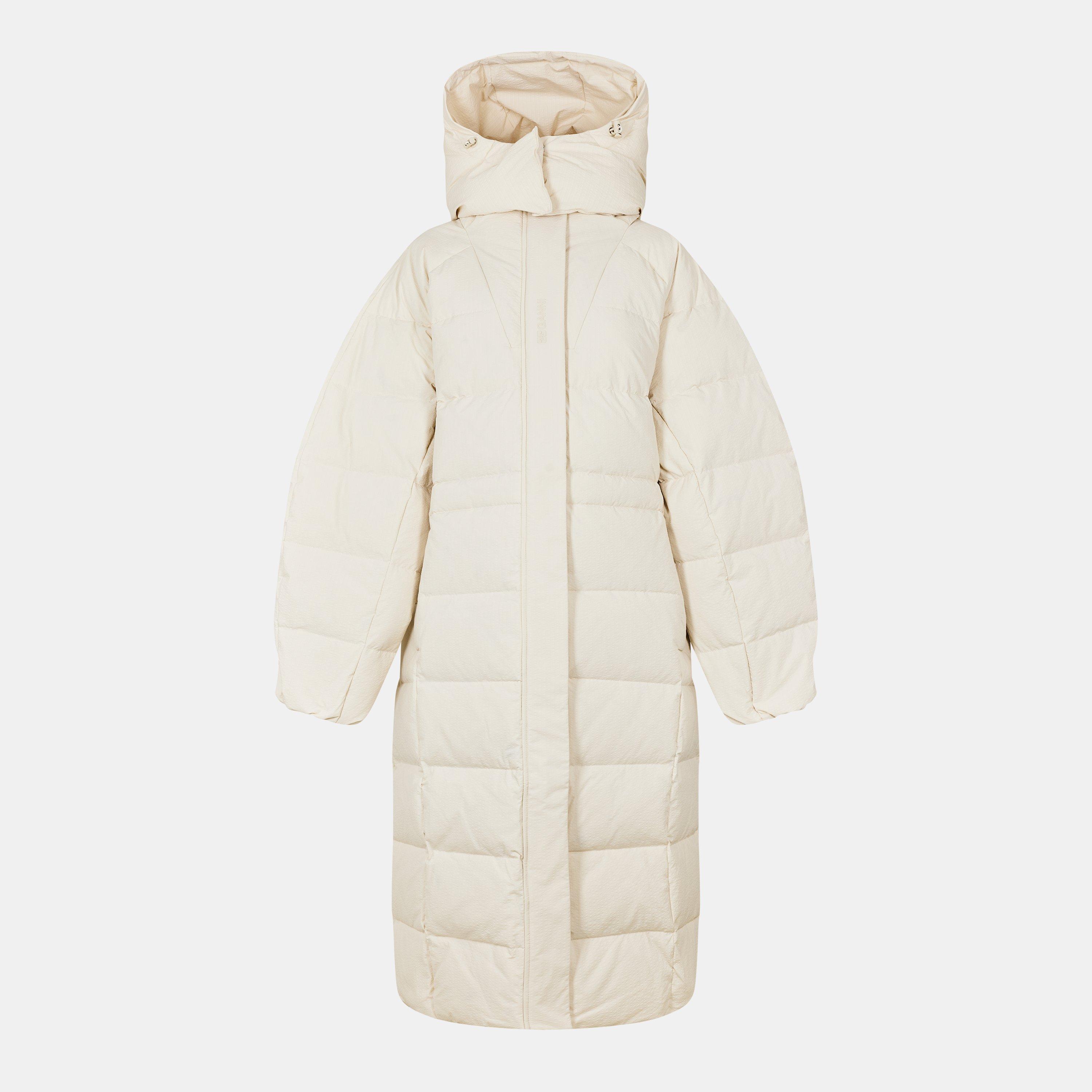 Ganni Women's Tech Puffer Down Jacket - Tofu - Size 8 (34)