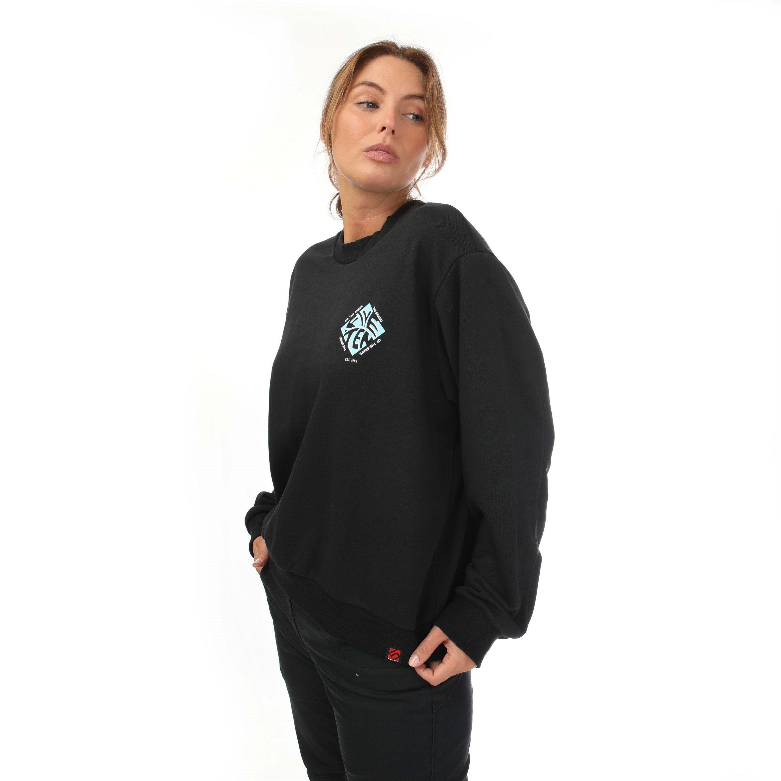 Black - Five Ten - Ten Cropped Sweatshirt Womens - 3