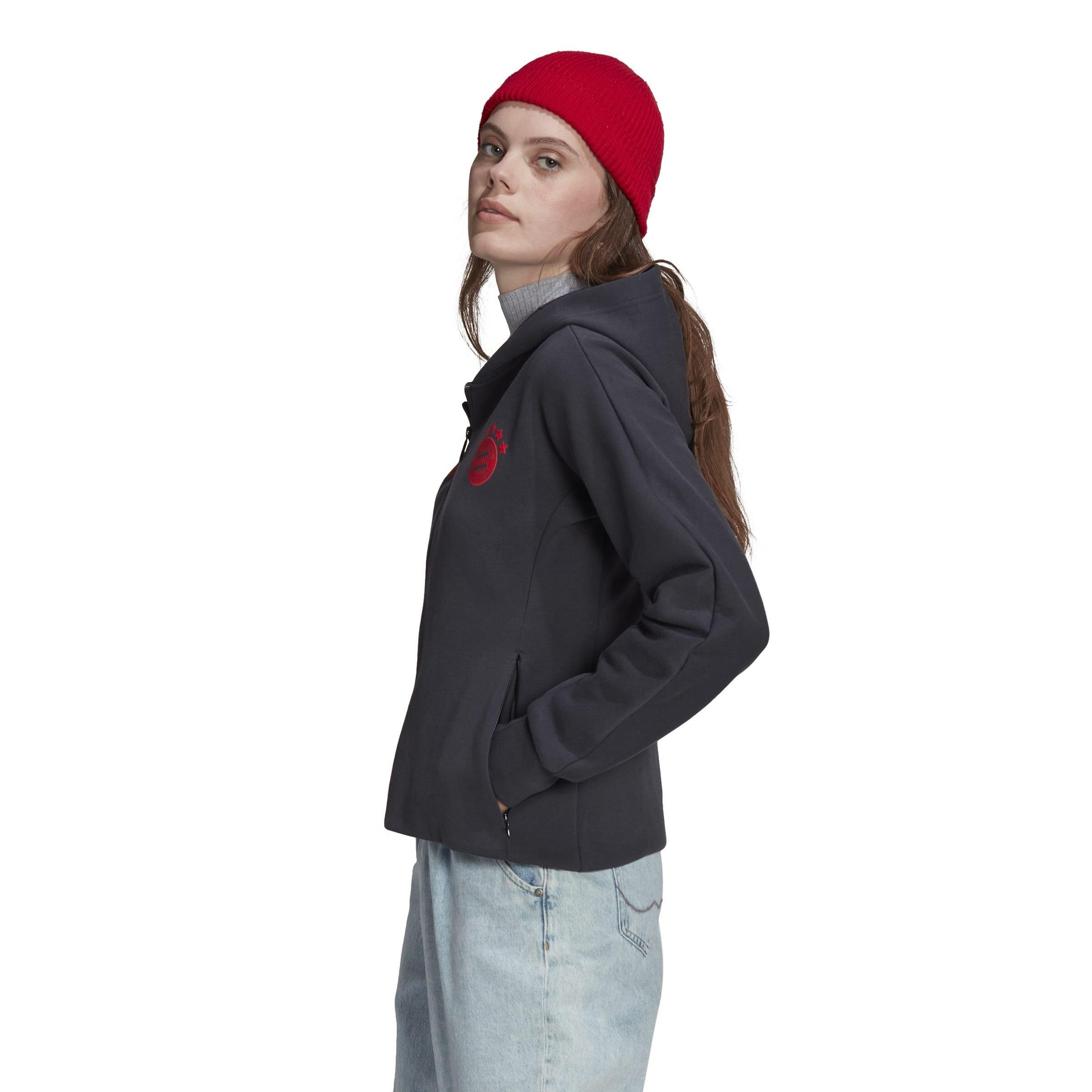 Grigio - adidas - Bayern Munich Anthem Jacket Womens. - 5