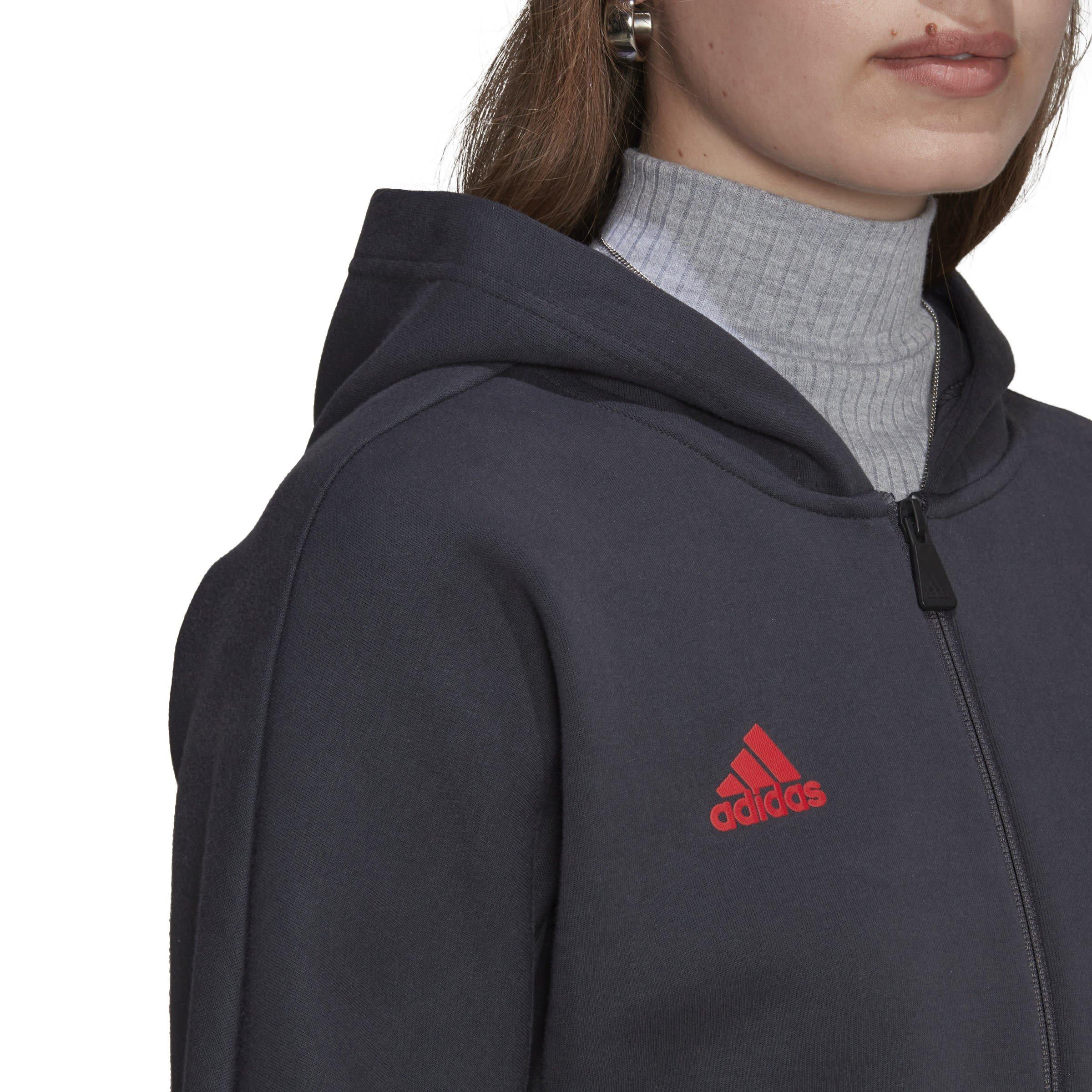 Grigio - adidas - Bayern Munich Anthem Jacket Womens. - 7