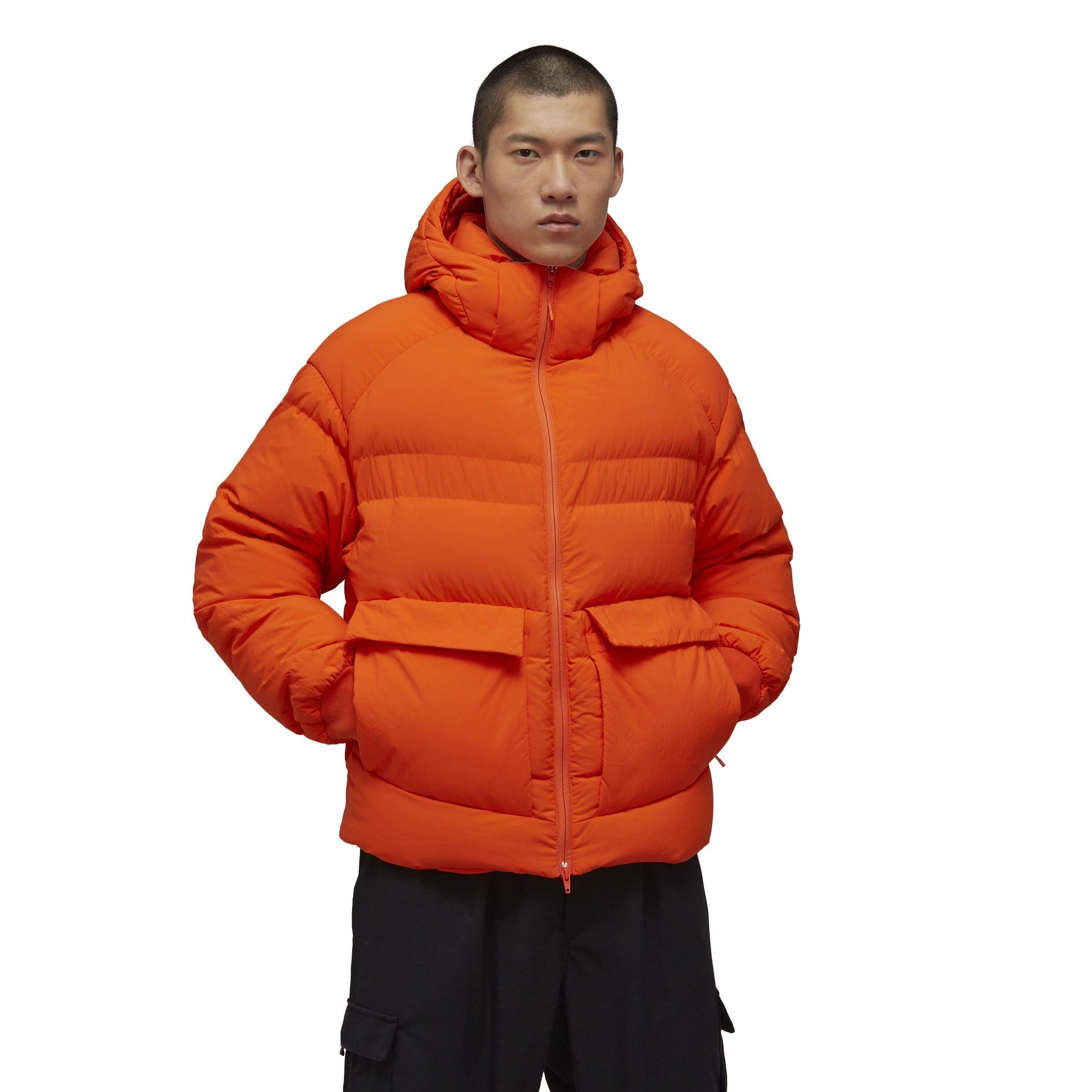 Orange - Y3 - Men's Classic Puffy Down Funnel Neck Long Sleeve Down Jacket - 2