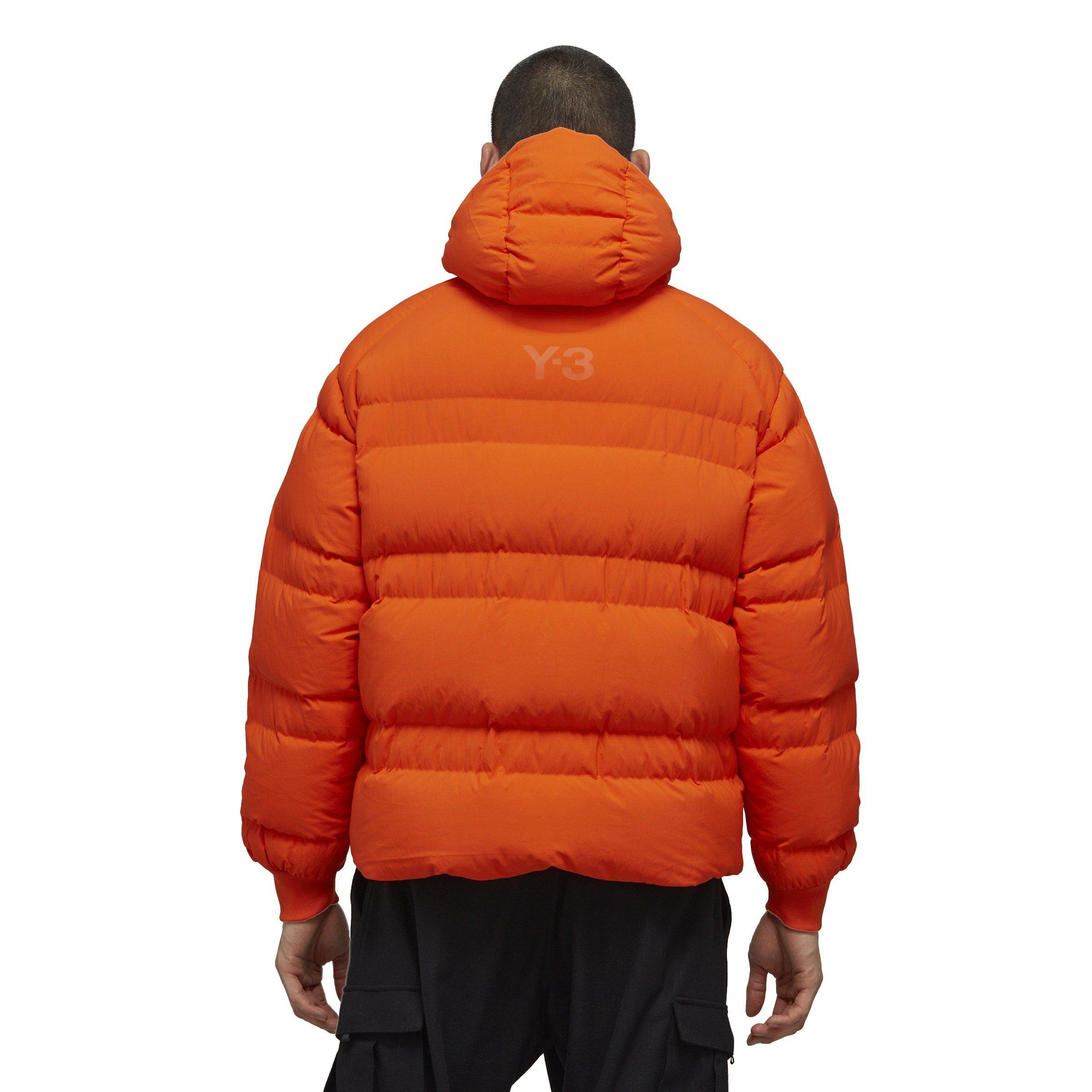 Orange - Y3 - Men's Classic Puffy Down Funnel Neck Long Sleeve Down Jacket - 3