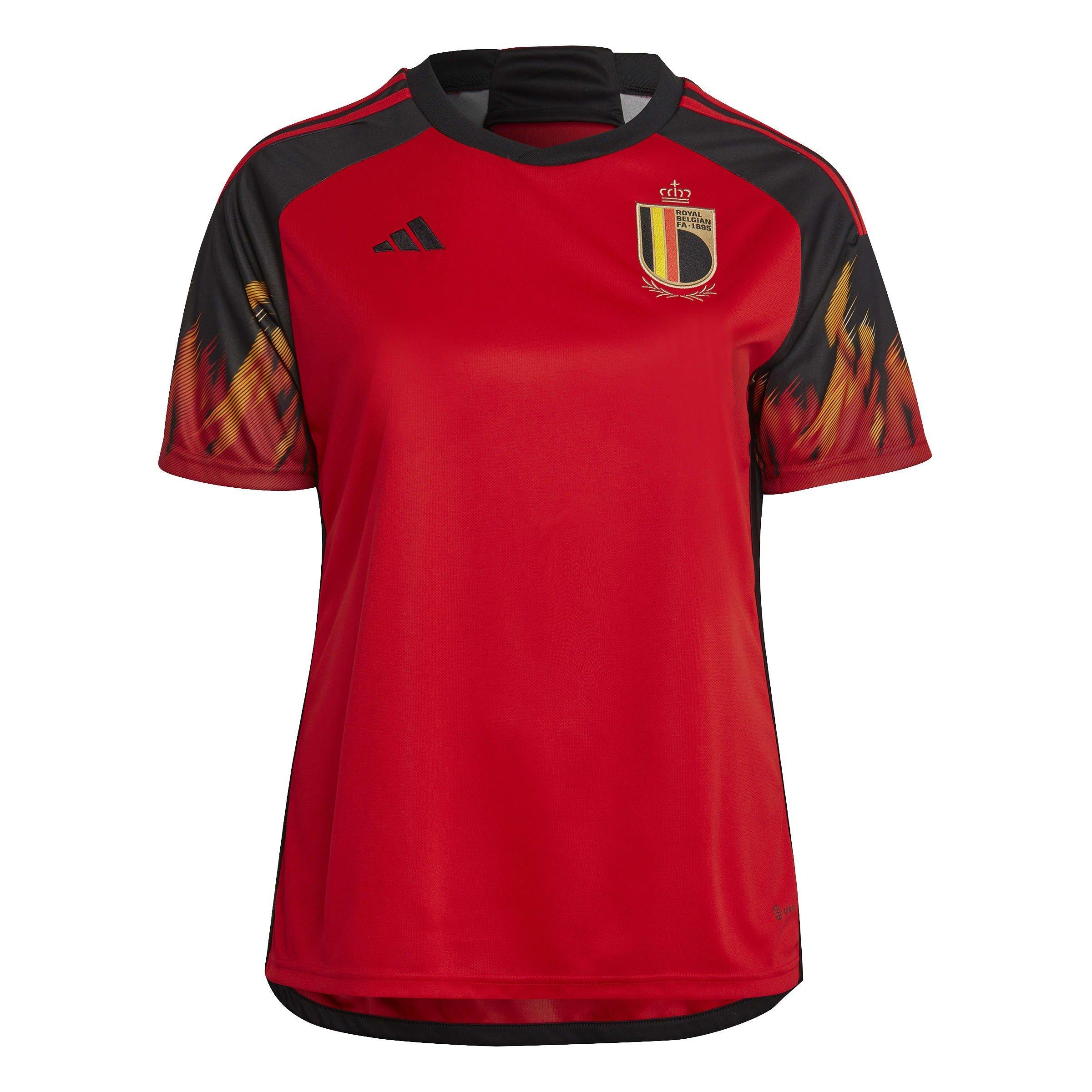 Adidas Women's Belgium Home Shirt 2022 - Red - 22 (4XL)