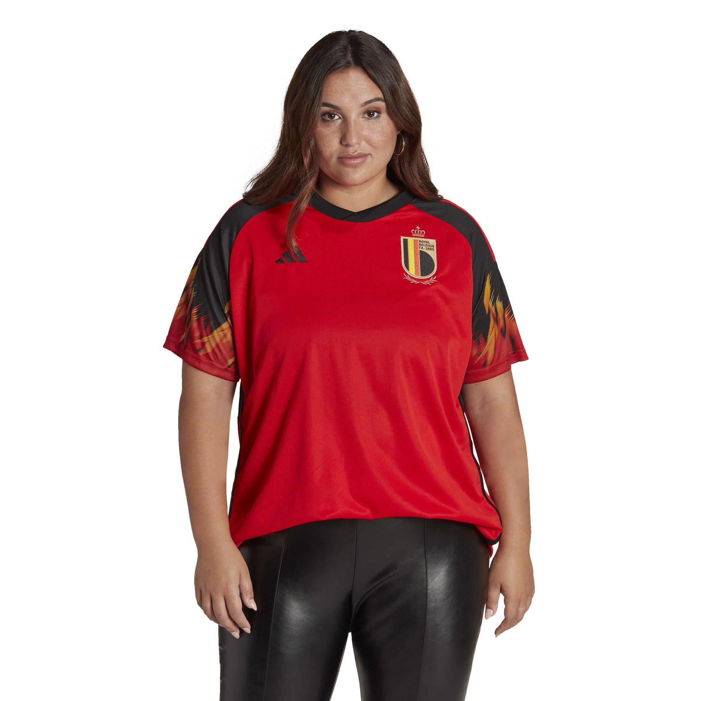 Rood - adidas - Belgium Home Shirt 2022 Womens - 3