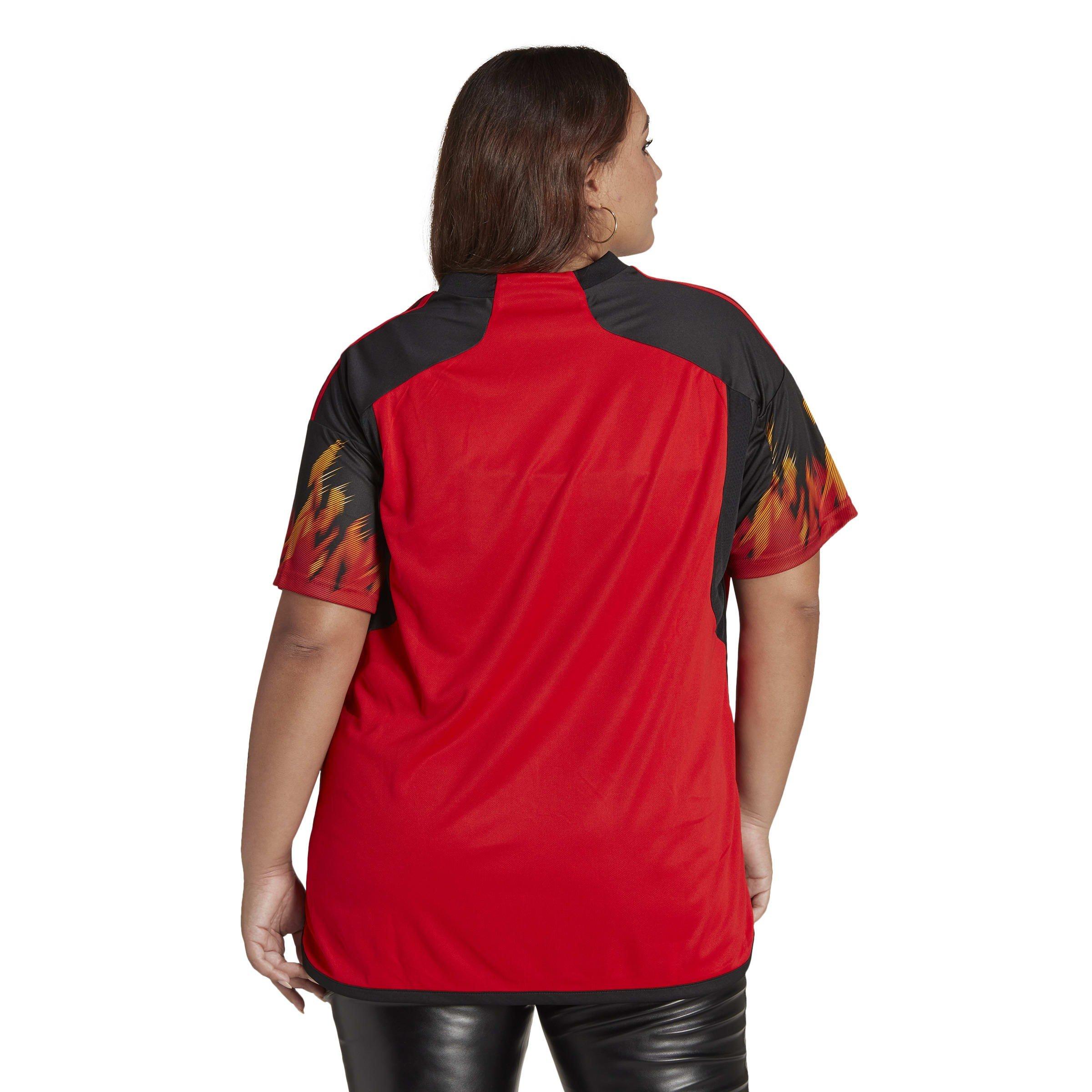 Rood - adidas - Belgium Home Shirt 2022 Womens - 4