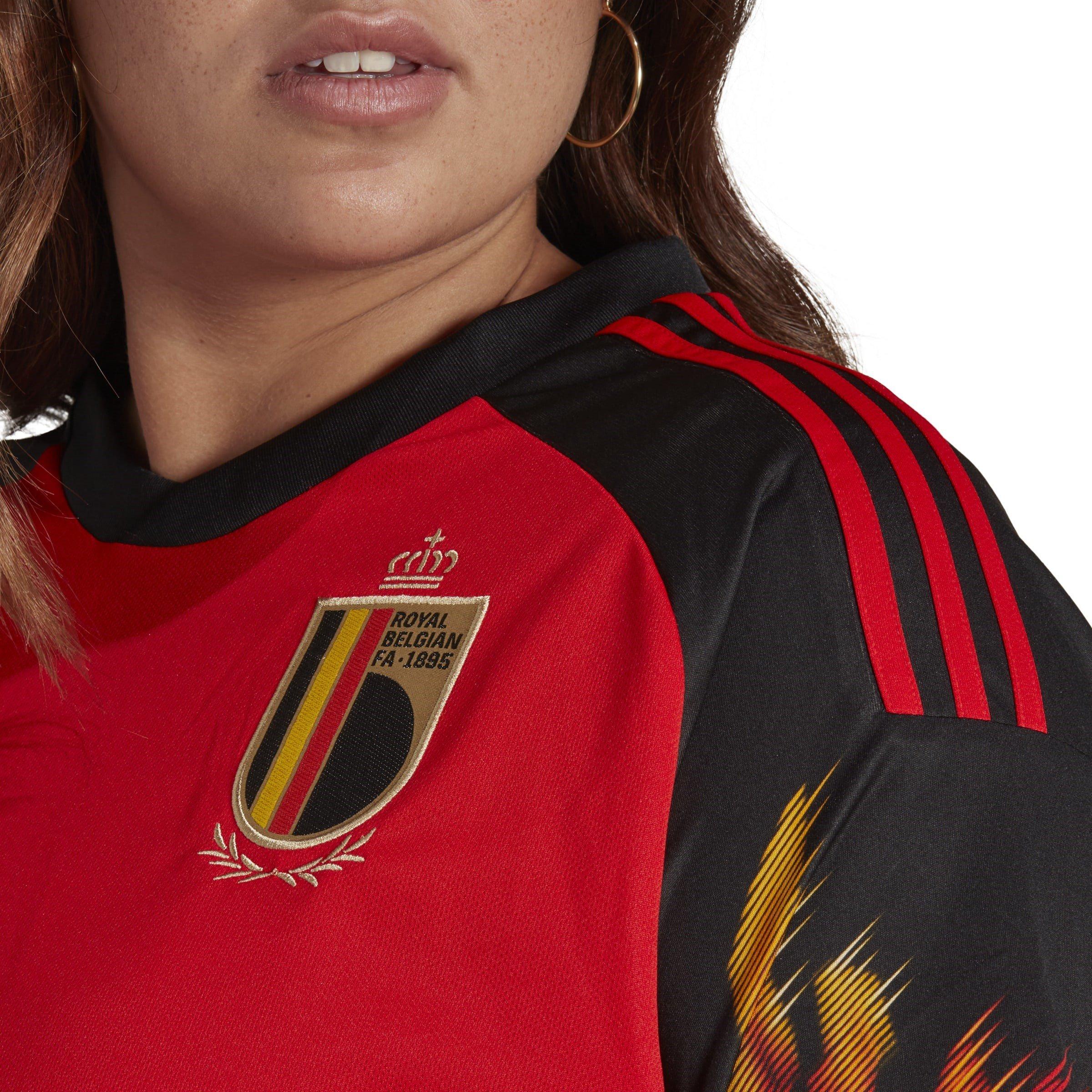 Rood - adidas - Belgium Home Shirt 2022 Womens - 7
