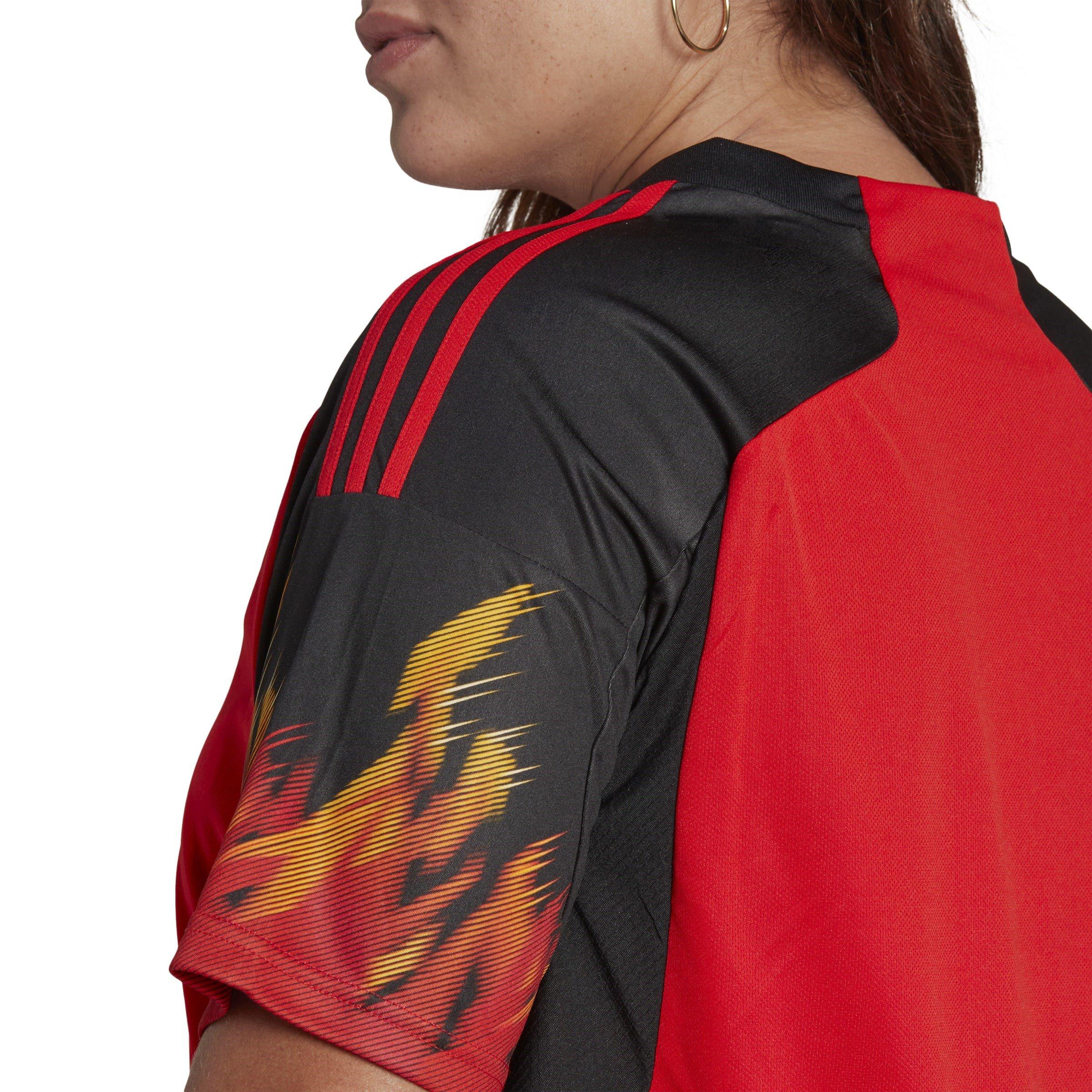 Rood - adidas - Belgium Home Shirt 2022 Womens - 8