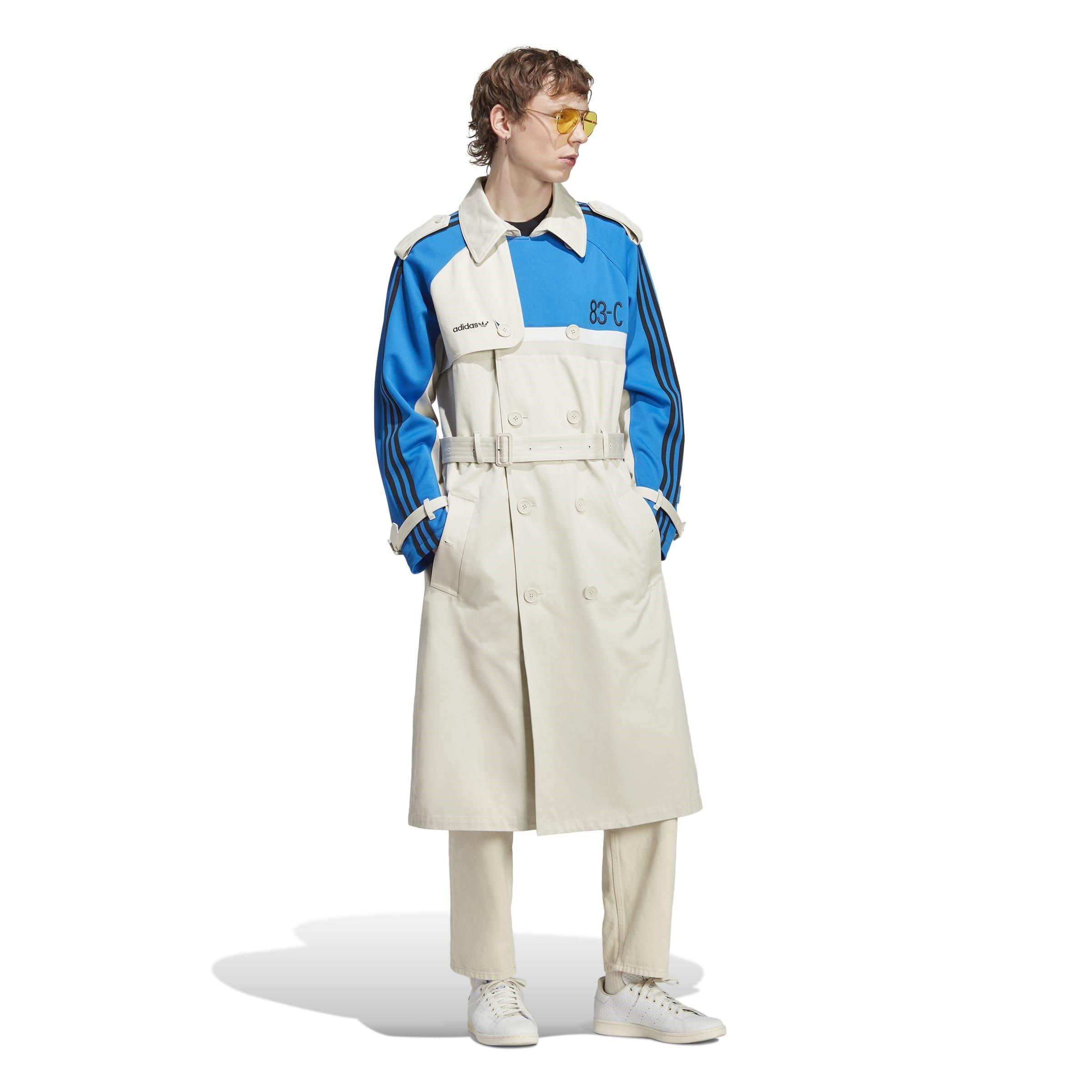 Grey - adidas Originals - Men's Adidas Originals Weather-Resistant Trench Coat - 4