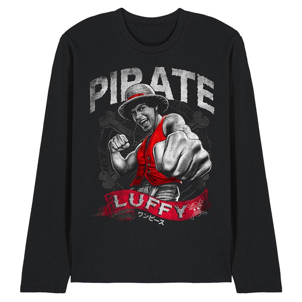 One Piece One Piece Pirate Luffy Long Sleeve T-Shirt Black