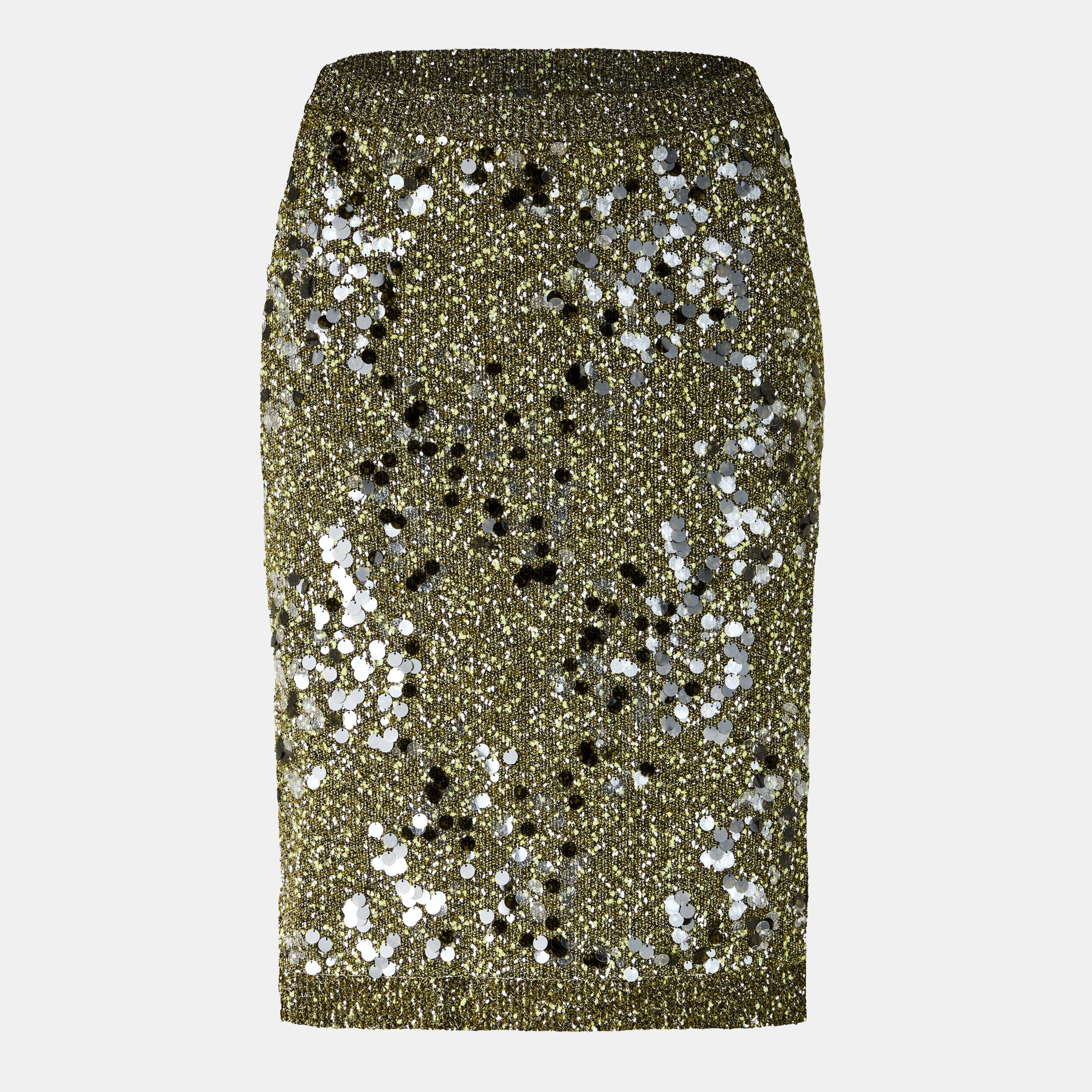 Military Green - Gucci - Sequin Knit Skirt - 1