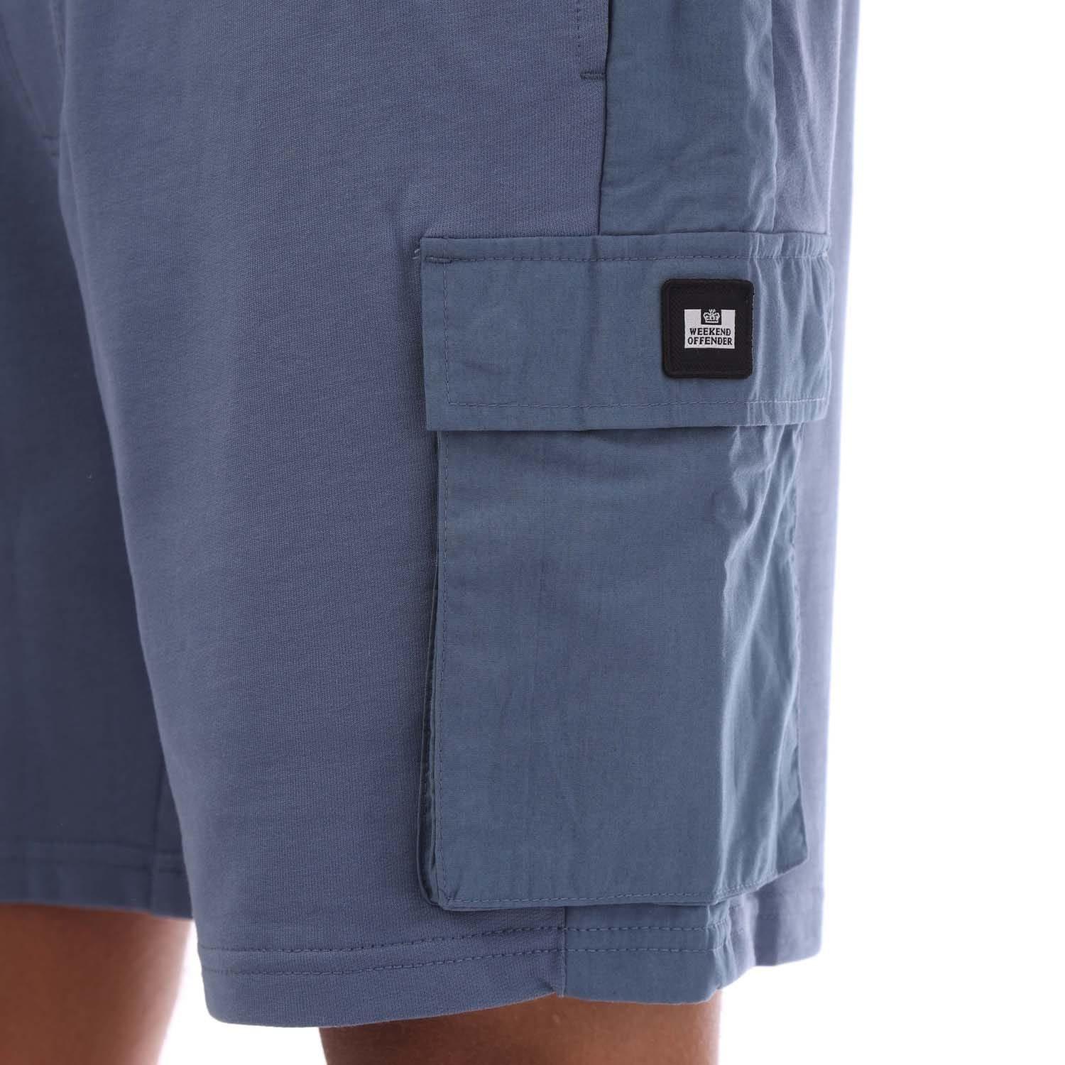 Blue - Weekend Offender - Flamengo Pocket Jog Shorts - 5