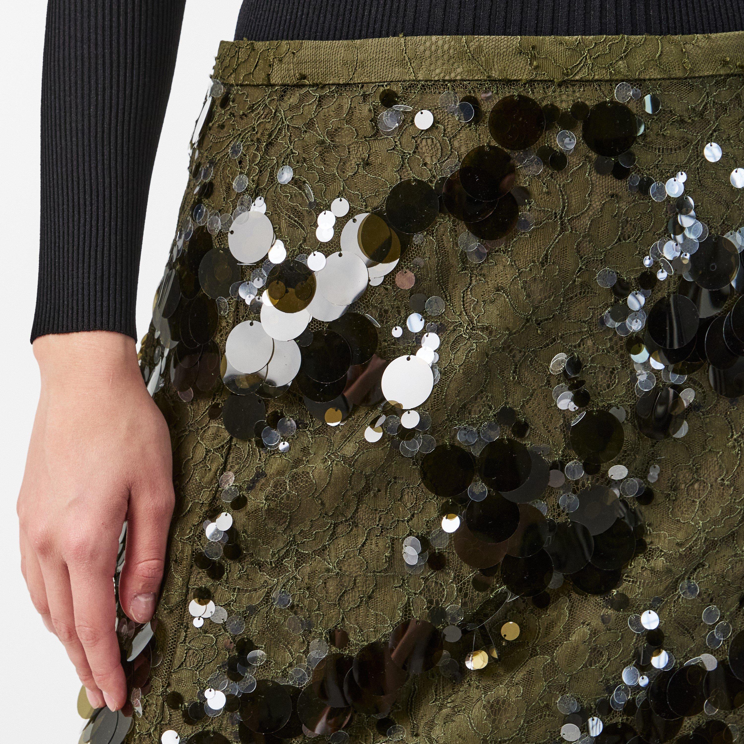 Deep Oil - Gucci - Sequin Embroidered Skirt - 5
