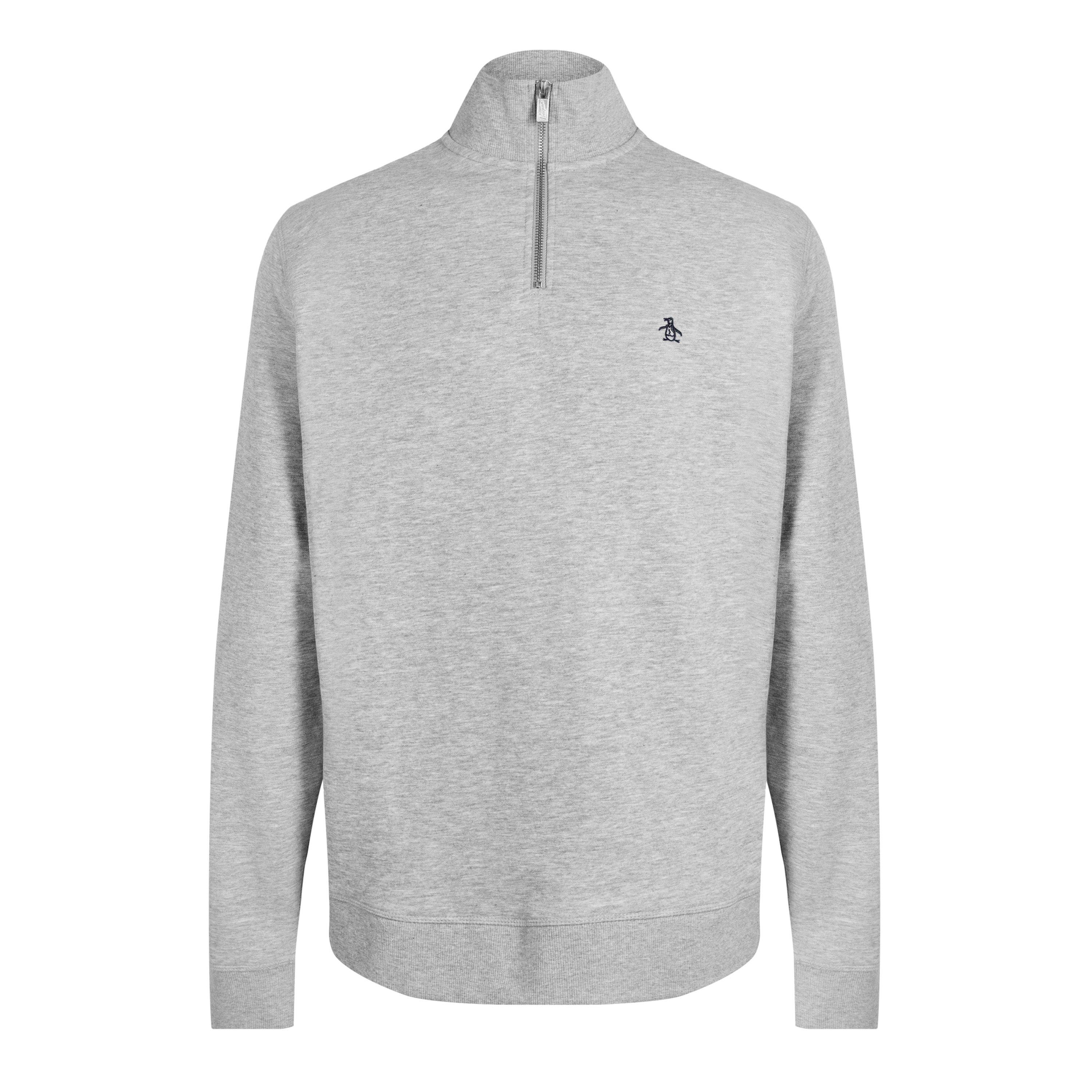 Original Penguin Men's Quarter Zip Jumper - Heather - 2X Large