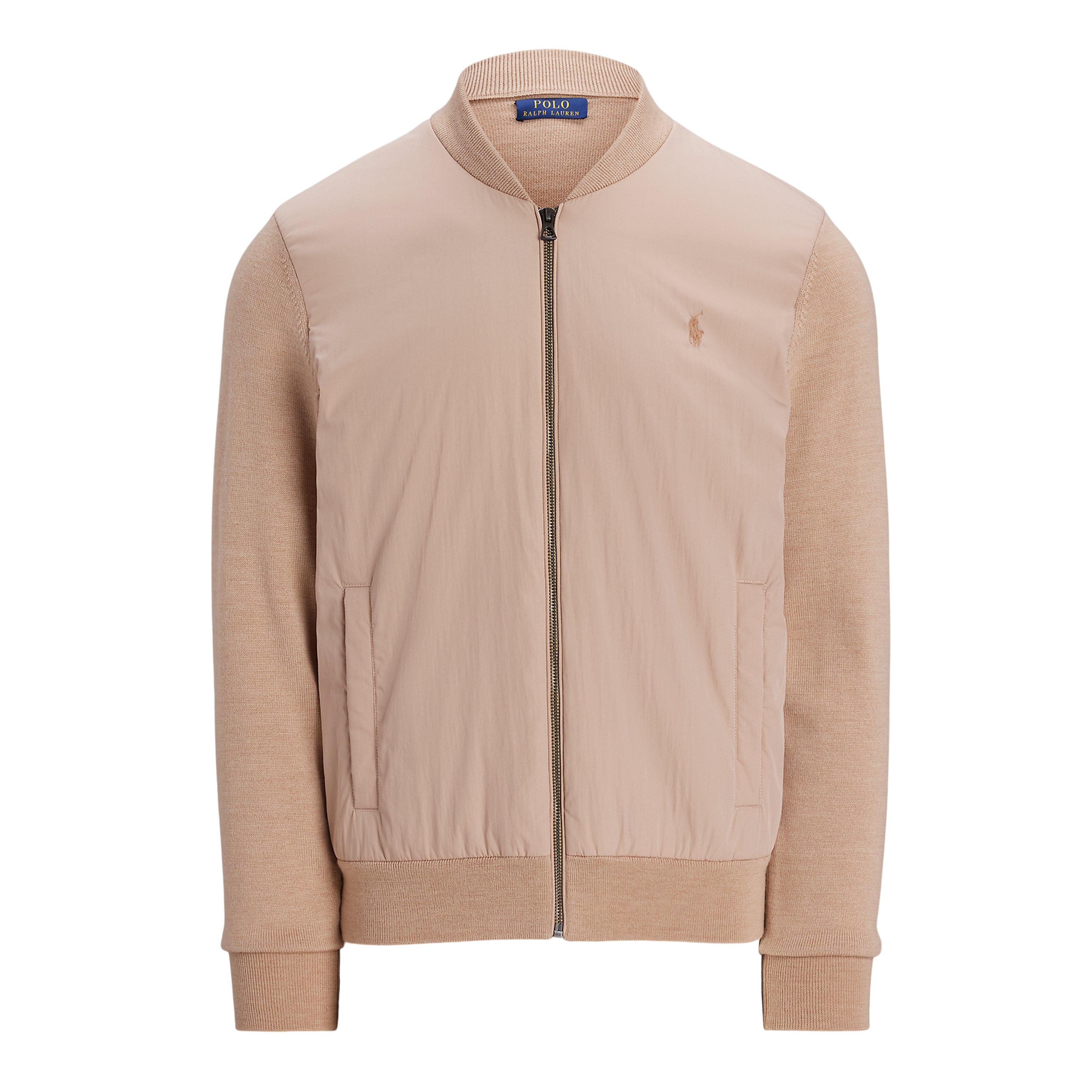 Dune Melange - Polo Ralph Lauren - Hybrid Wool Bomber Jacket - 4