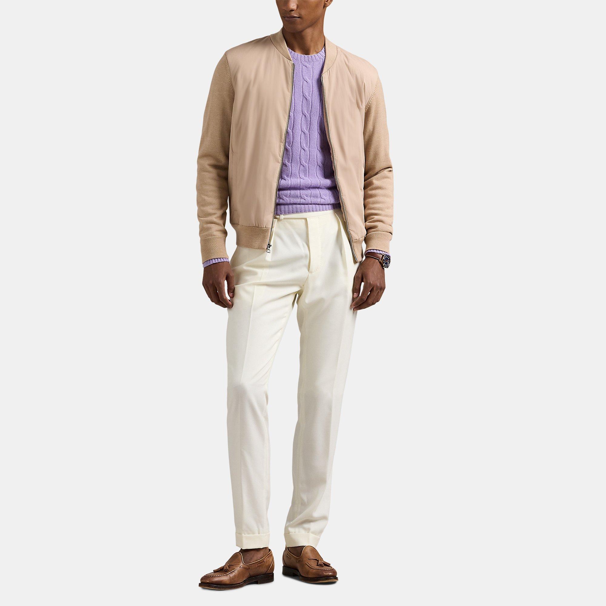 Dune Melange - Polo Ralph Lauren - Hybrid Wool Bomber Jacket - 3