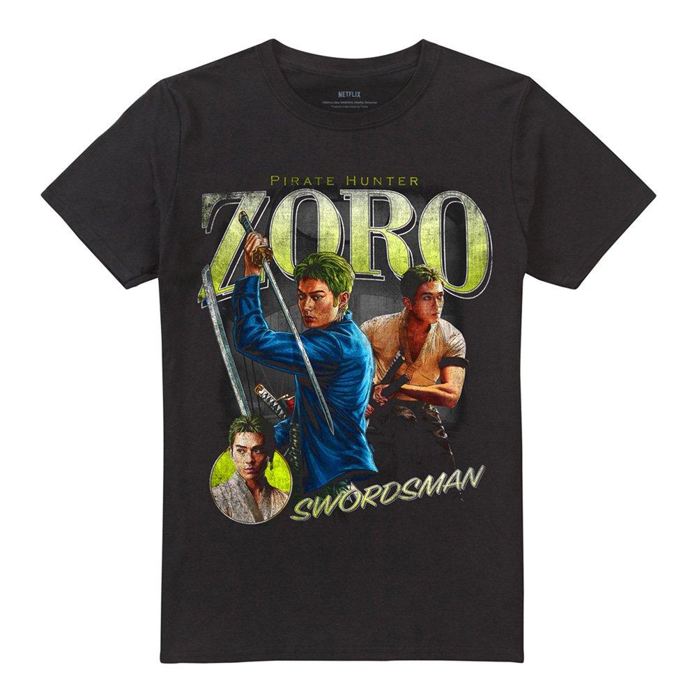 Black - One Piece - One Piece Zoro Homage T-Shirt Black - 4