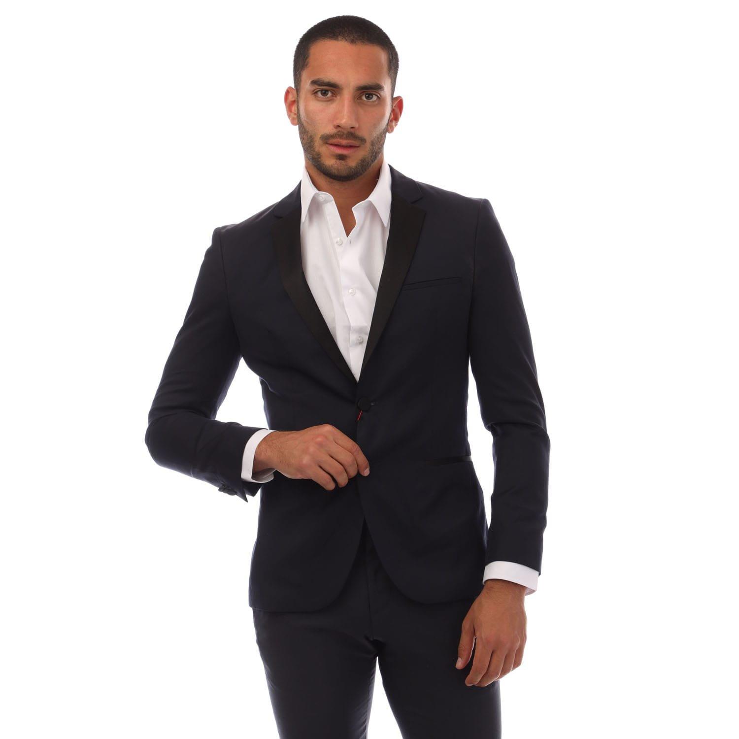 Dark Blue - Boss - AlinzS Blazer Jacket - 1