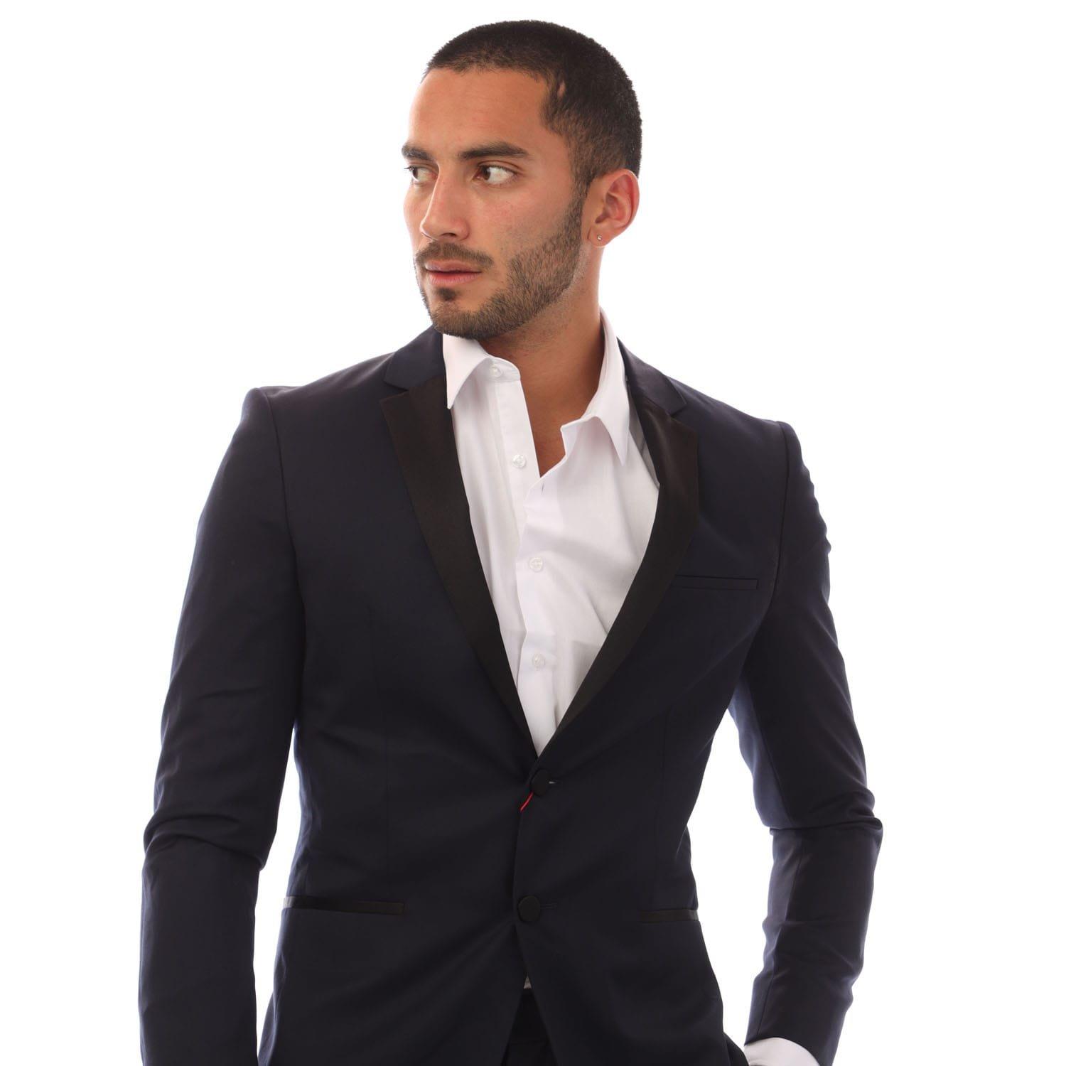 Dark Blue - Boss - AlinzS Blazer Jacket - 2